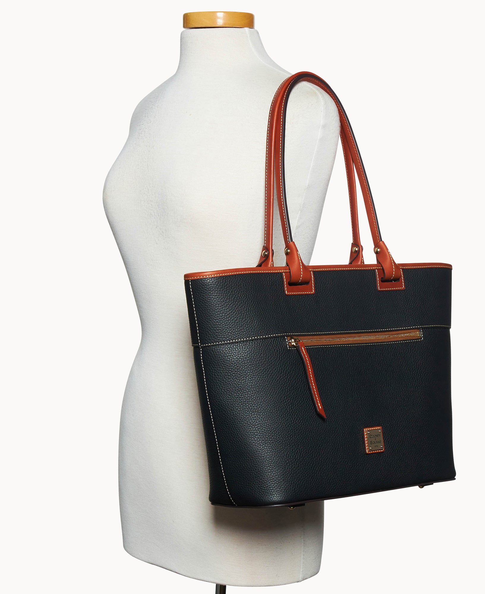 Pebble Grain Large Zip Tote - Image 8