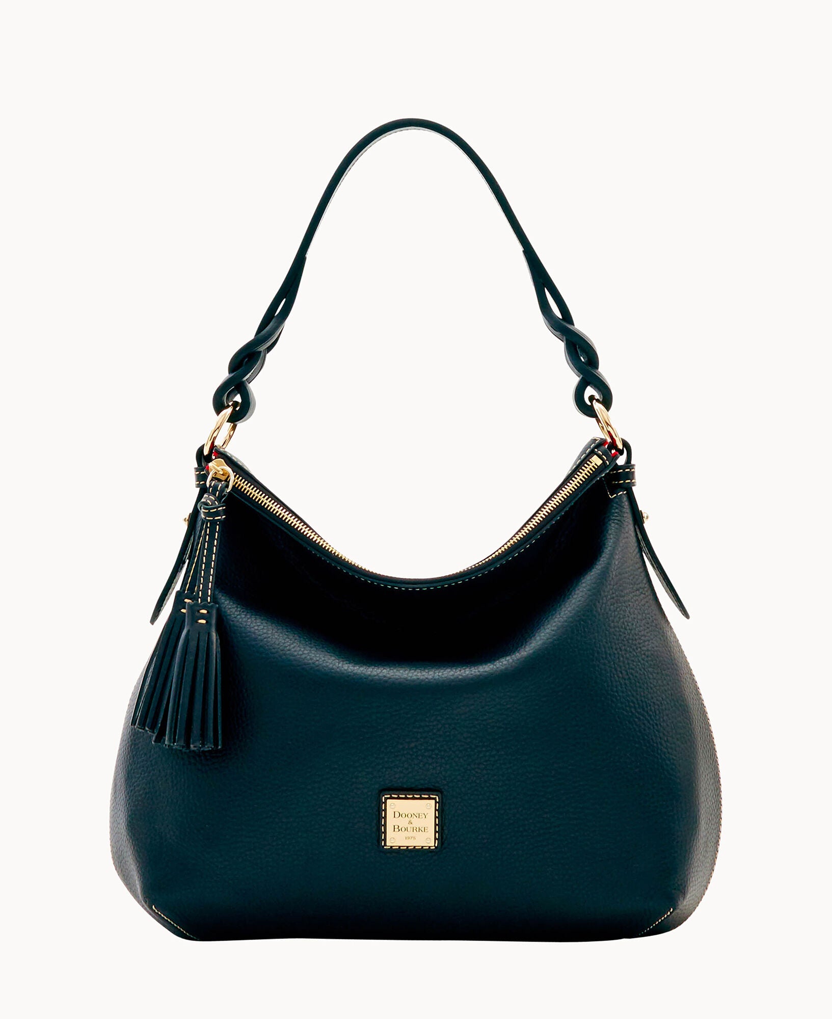 Pebble Grain Twist Strap Hobo - Image 17