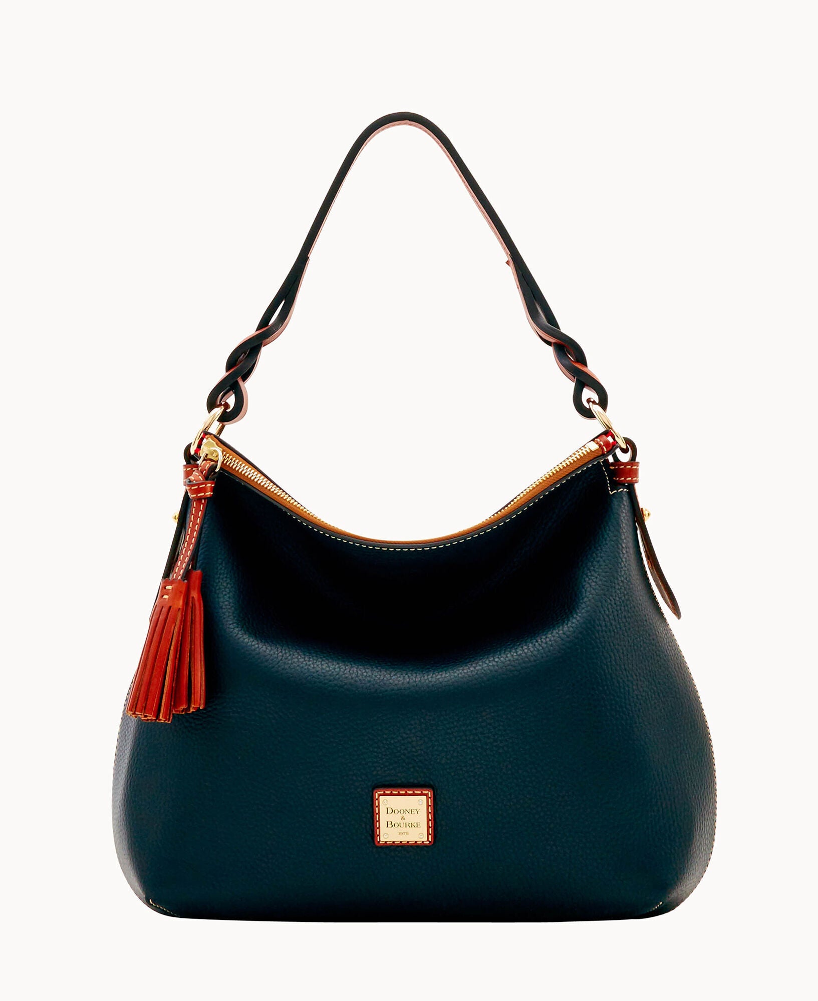 Pebble Grain Twist Strap Hobo - Image 9
