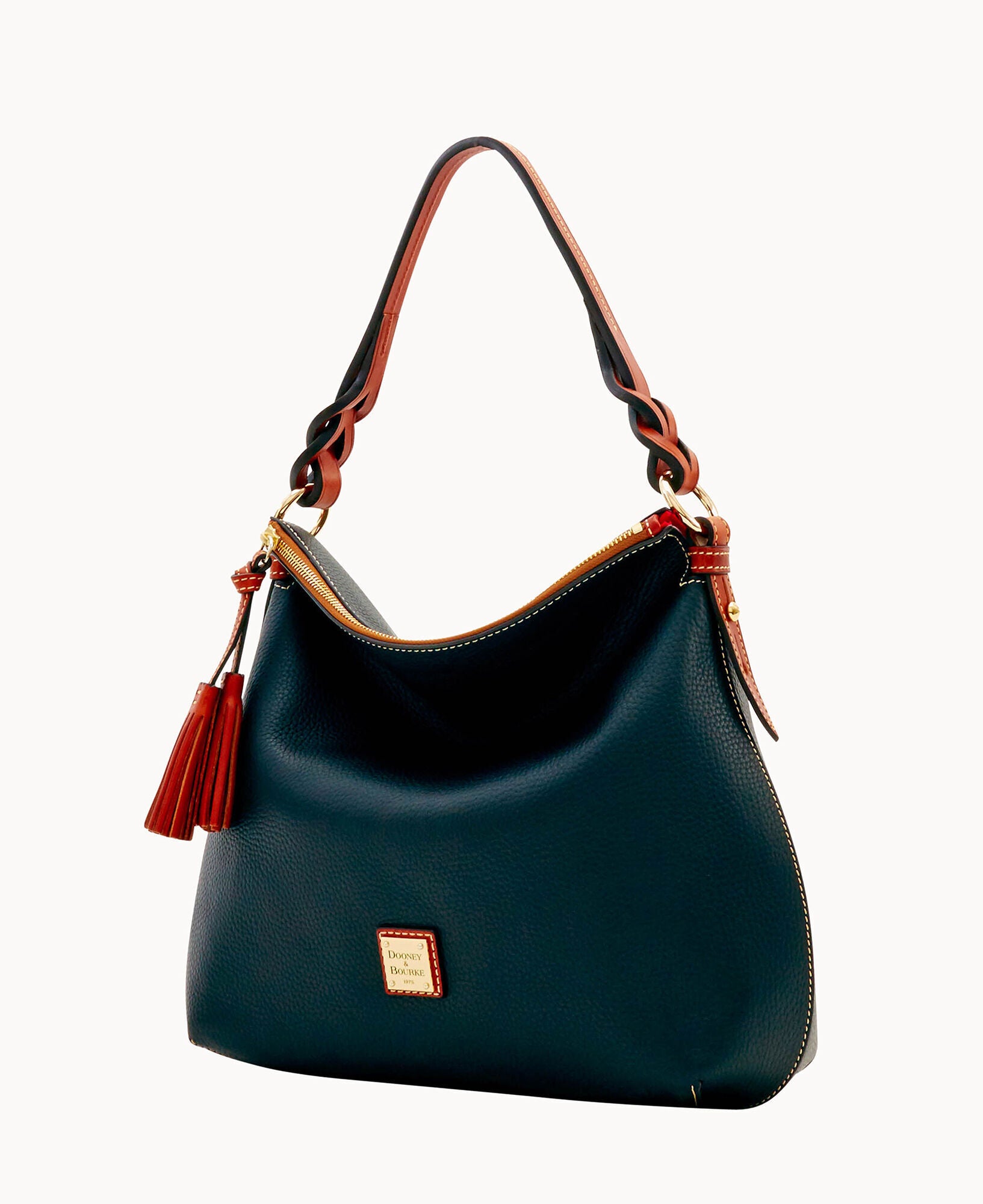 Pebble Grain Twist Strap Hobo - Image 10