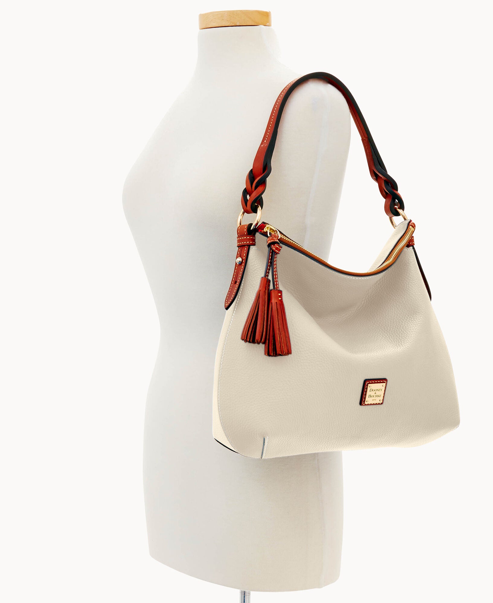 Pebble Grain Twist Strap Hobo - Image 28