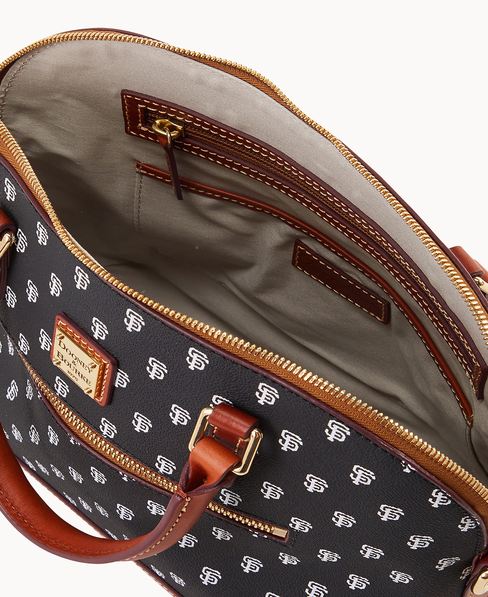 MLB Giants Domed Zip Satchel - Image 3