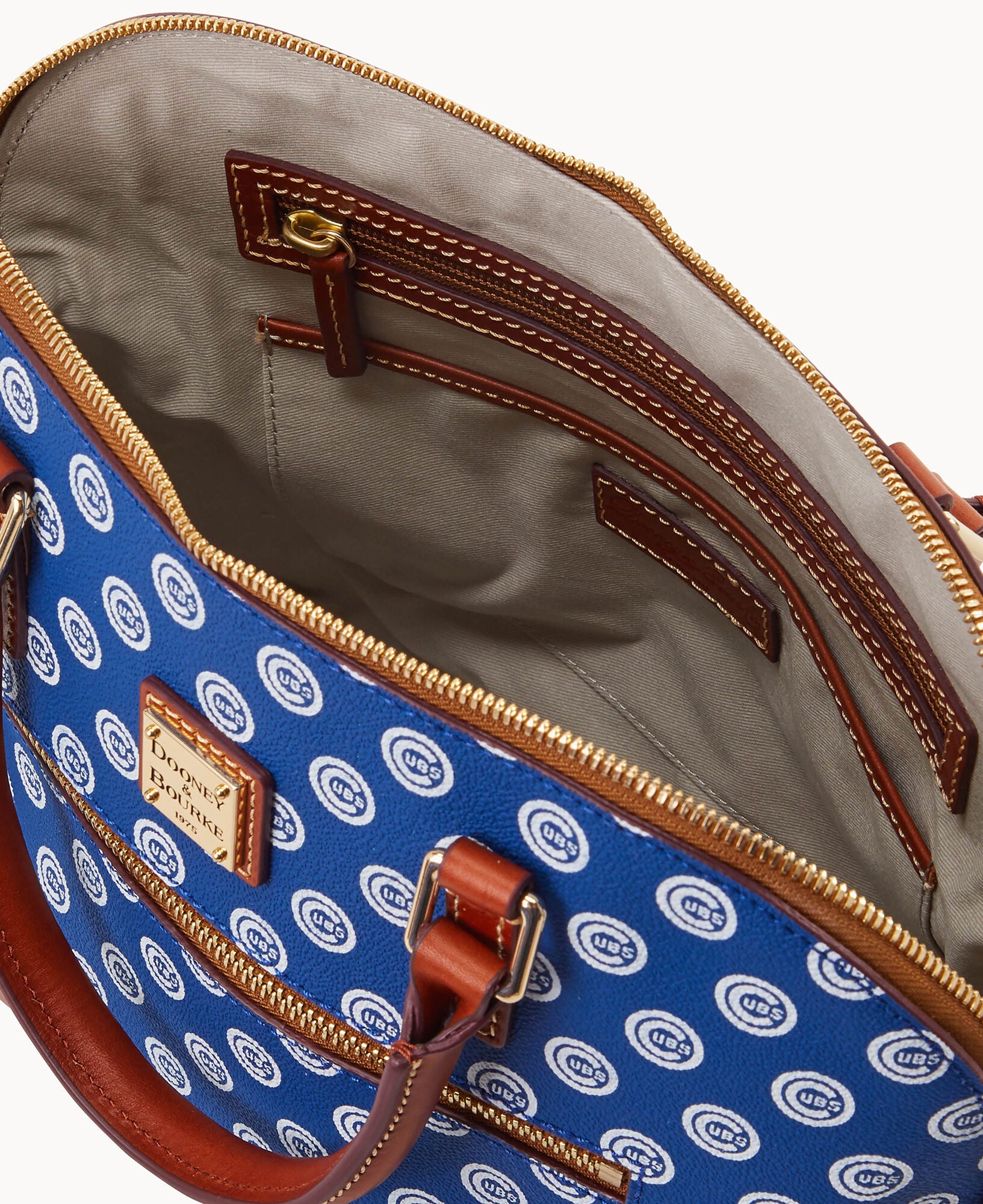MLB Cubs Domed Zip Satchel - Image 3