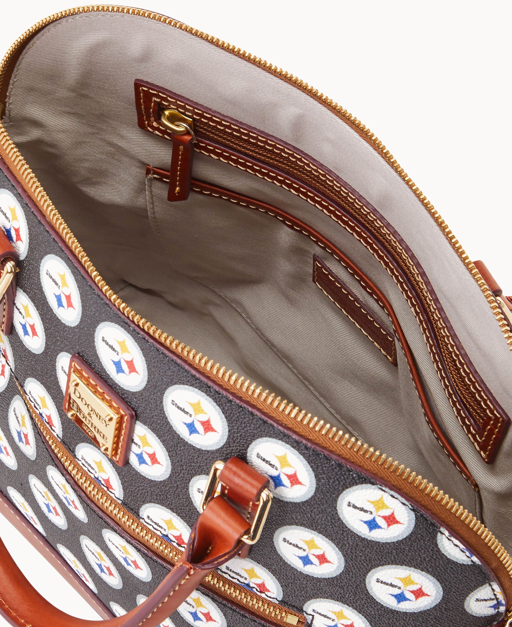 NFL Steelers Domed Zip Satchel - Image 3
