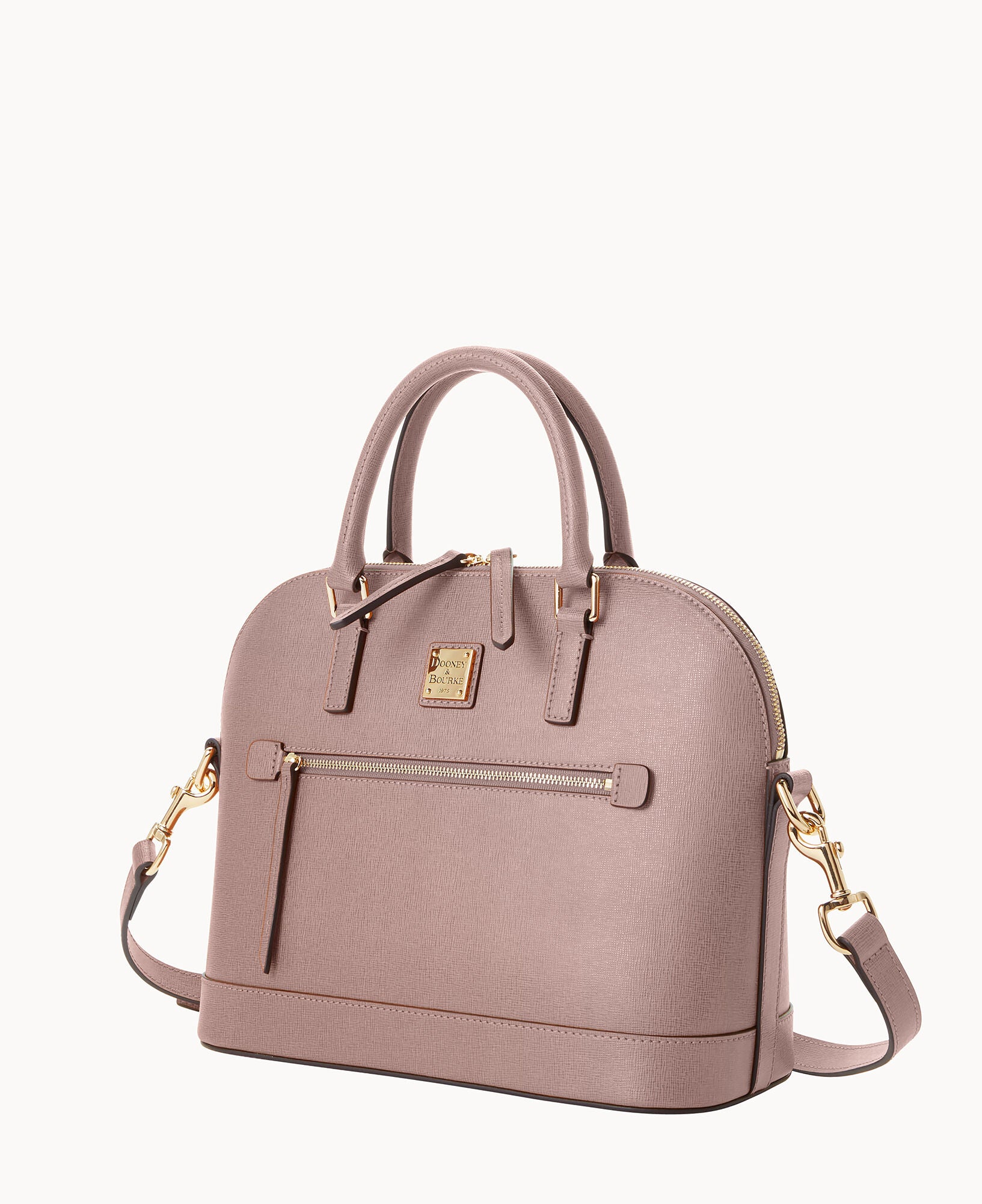 Saffiano Domed Zip Satchel - Image 24