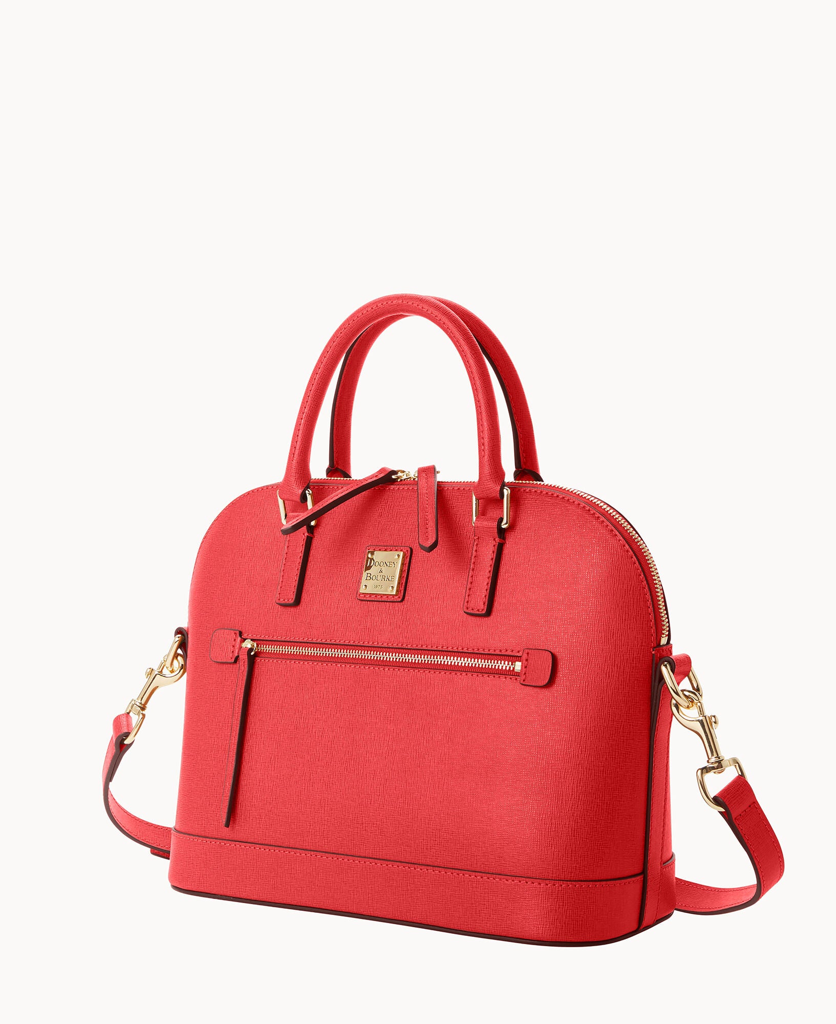 Saffiano Domed Zip Satchel - Image 17