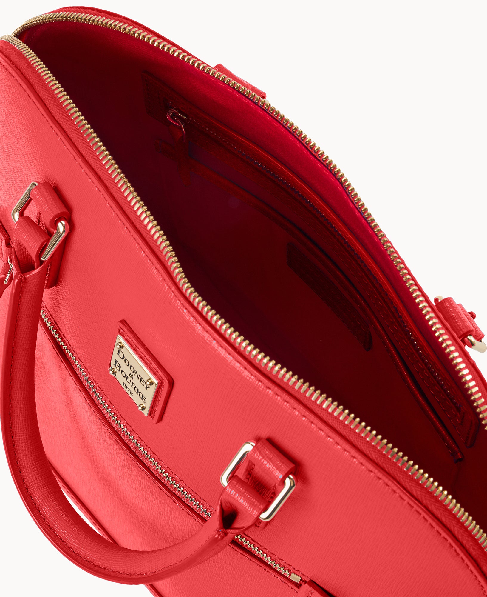 Saffiano Domed Zip Satchel - Image 18