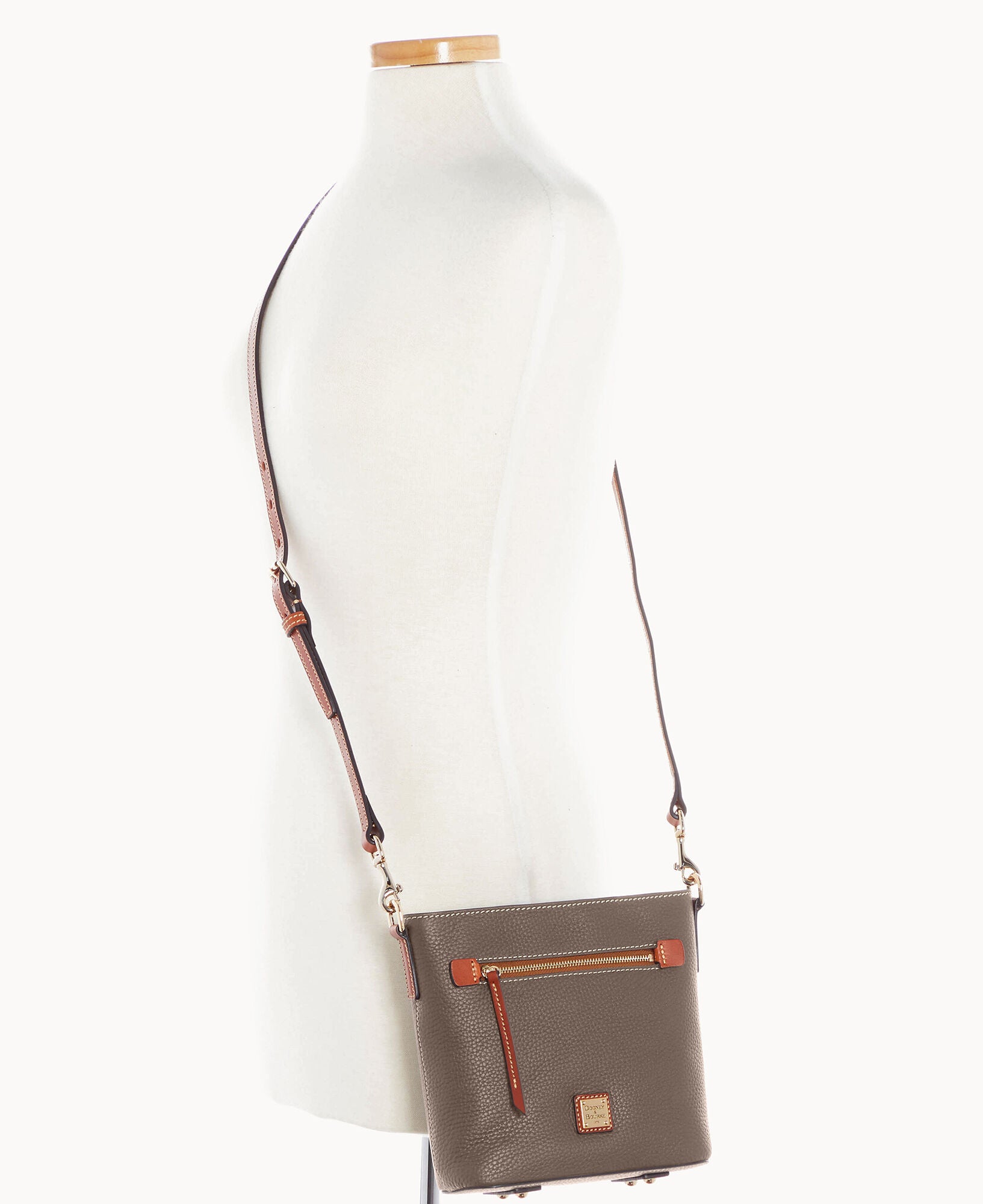 Pebble Grain Small Zip Crossbody - Image 12