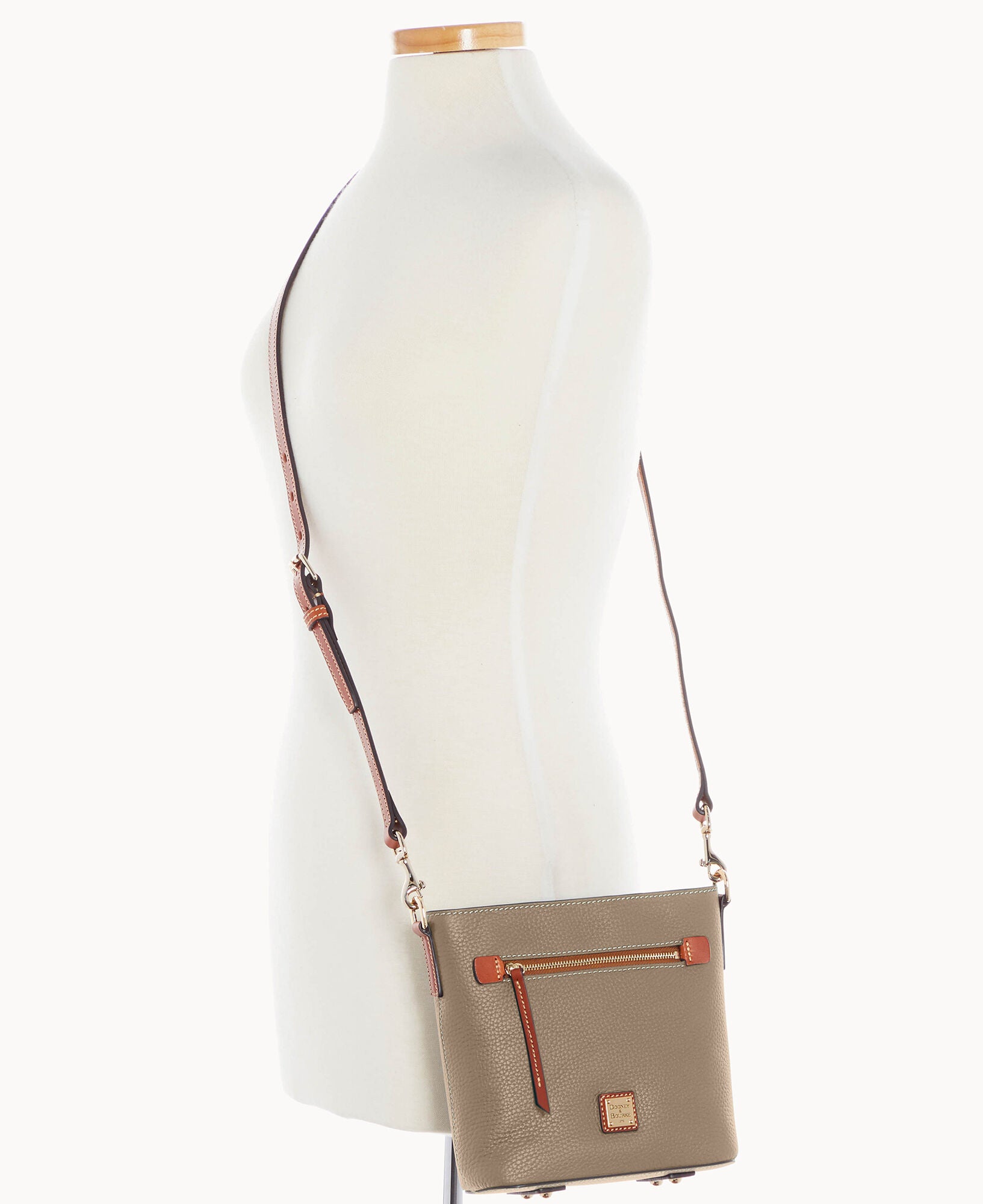 Pebble Grain Small Zip Crossbody - Image 8