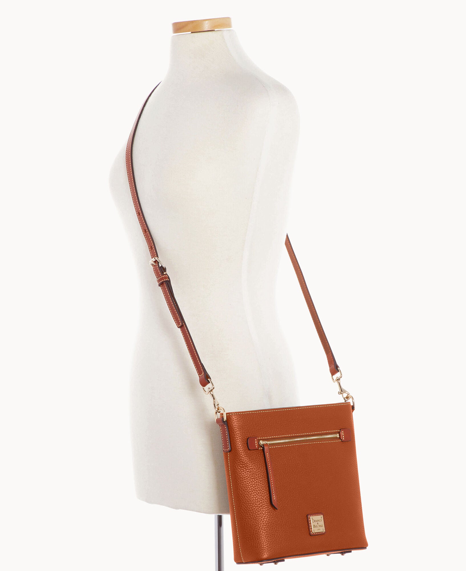 Pebble Grain Zip Crossbody - Image 8