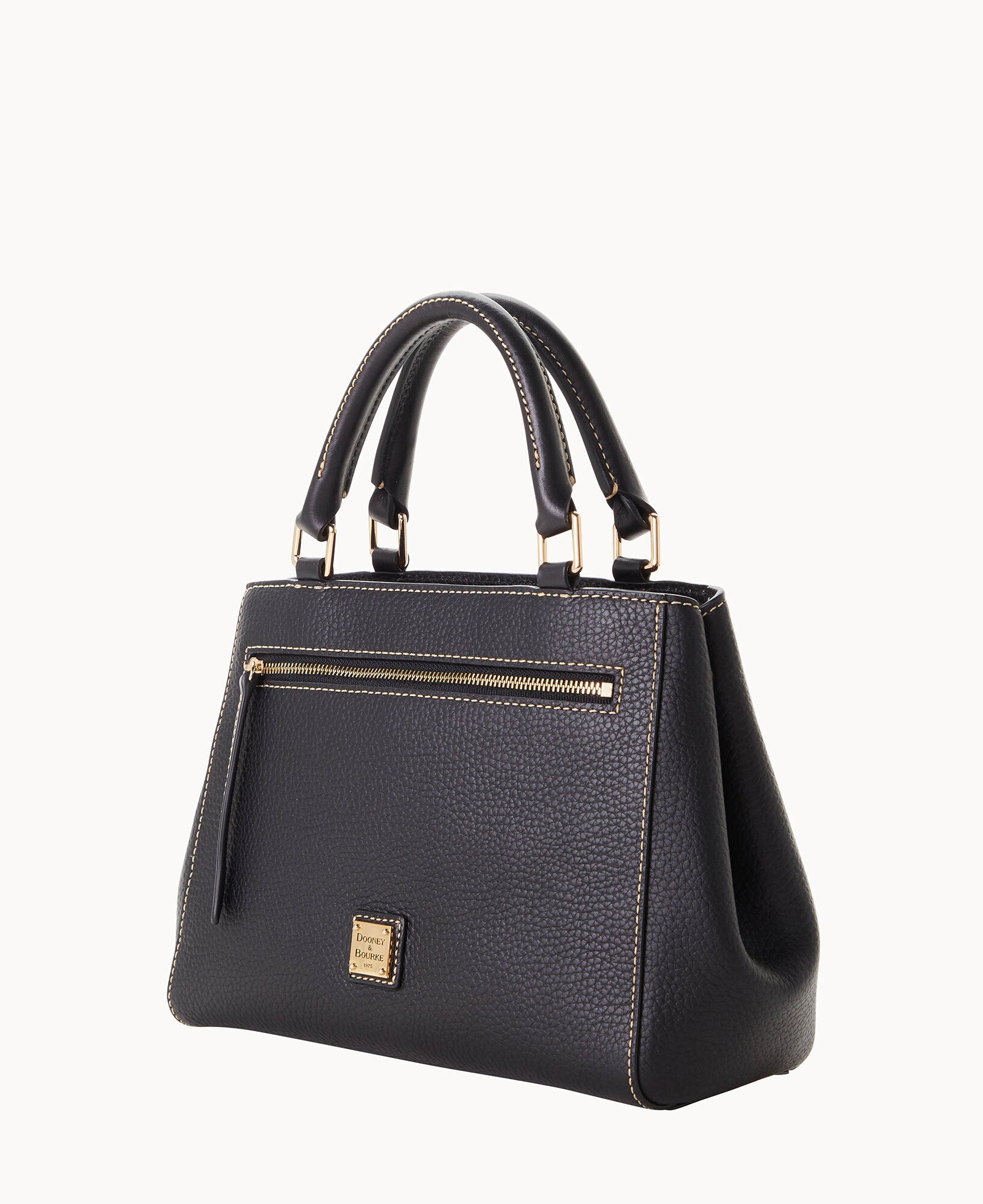 Pebble Grain Small Zip Satchel - Image 2