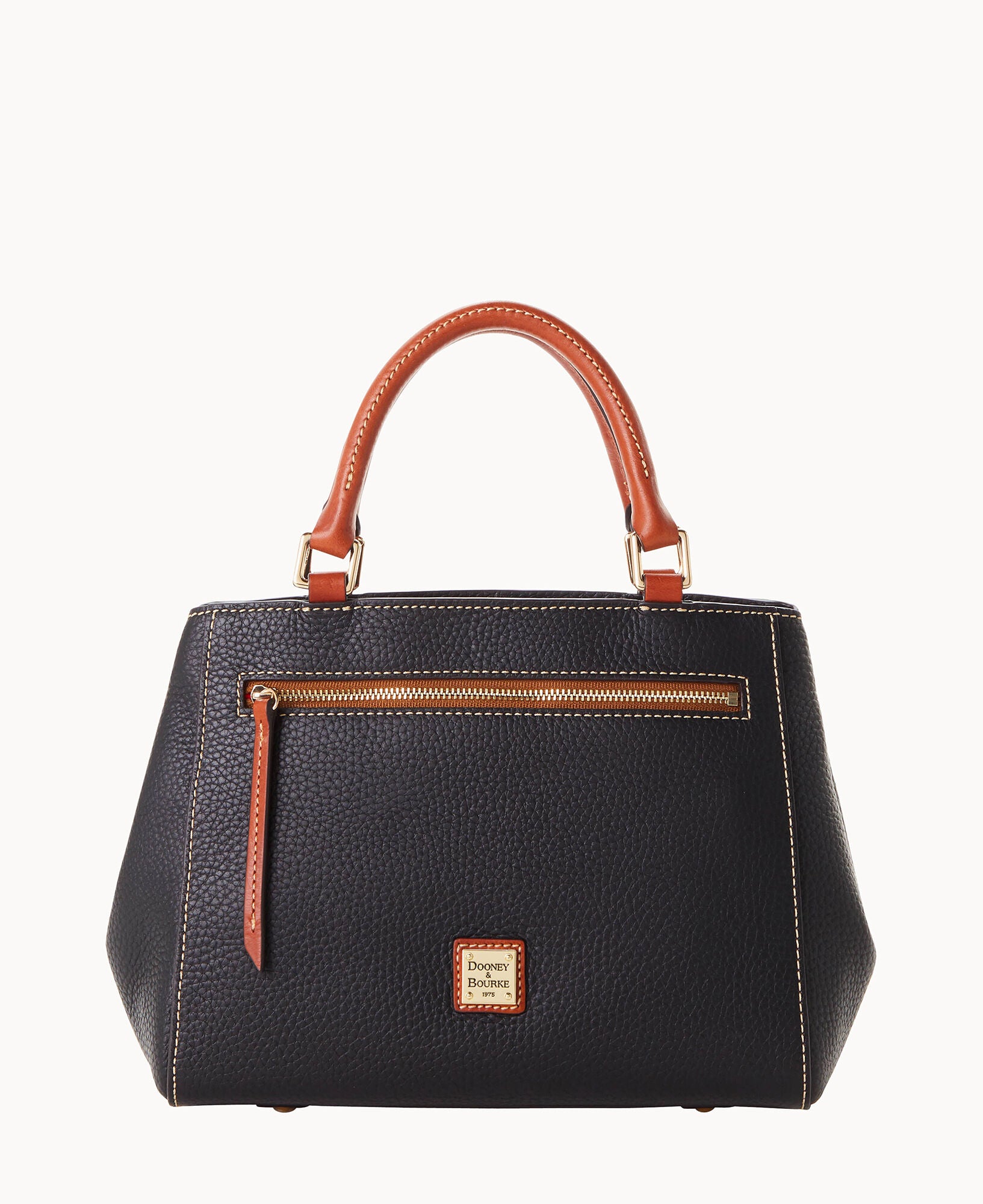 Pebble Grain Small Zip Satchel - Image 11
