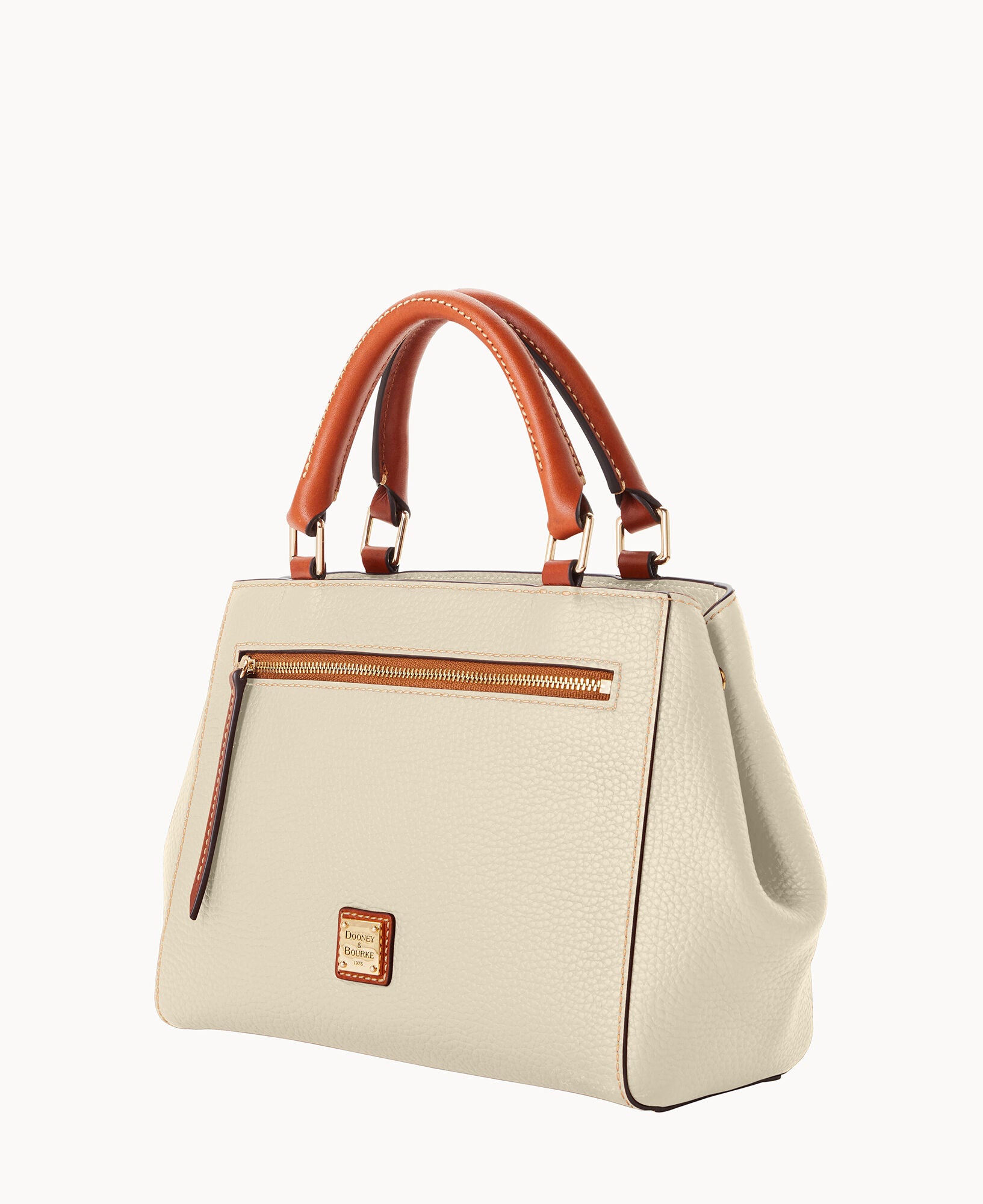 Pebble Grain Small Zip Satchel - Image 17