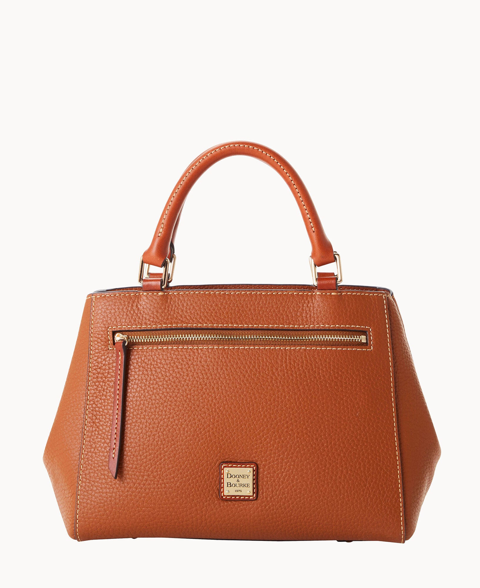 Pebble Grain Small Zip Satchel - Image 26