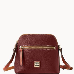 Pebble Grain Domed Crossbody