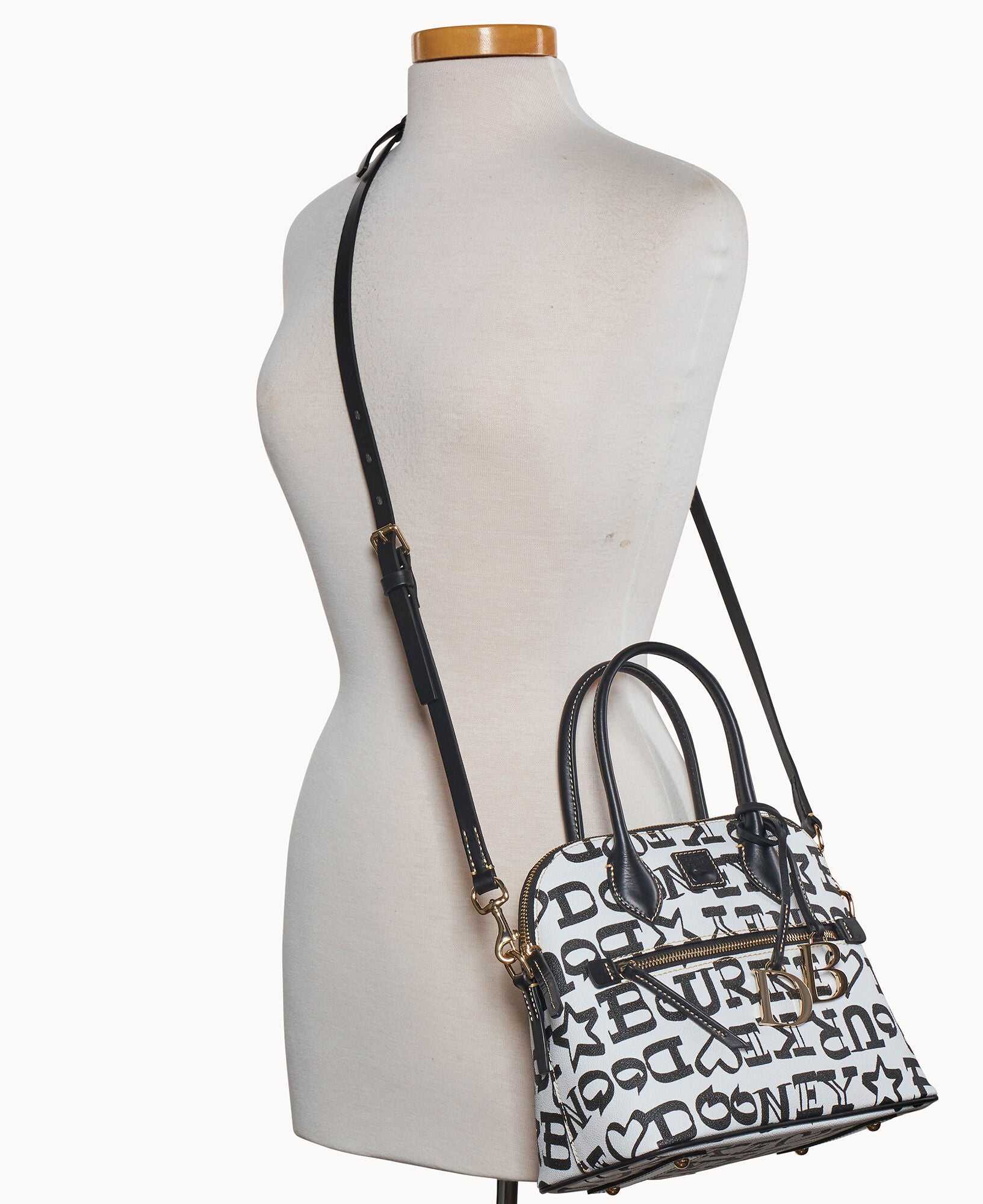 Doodle II Coated Cotton Domed Satchel - Image 4