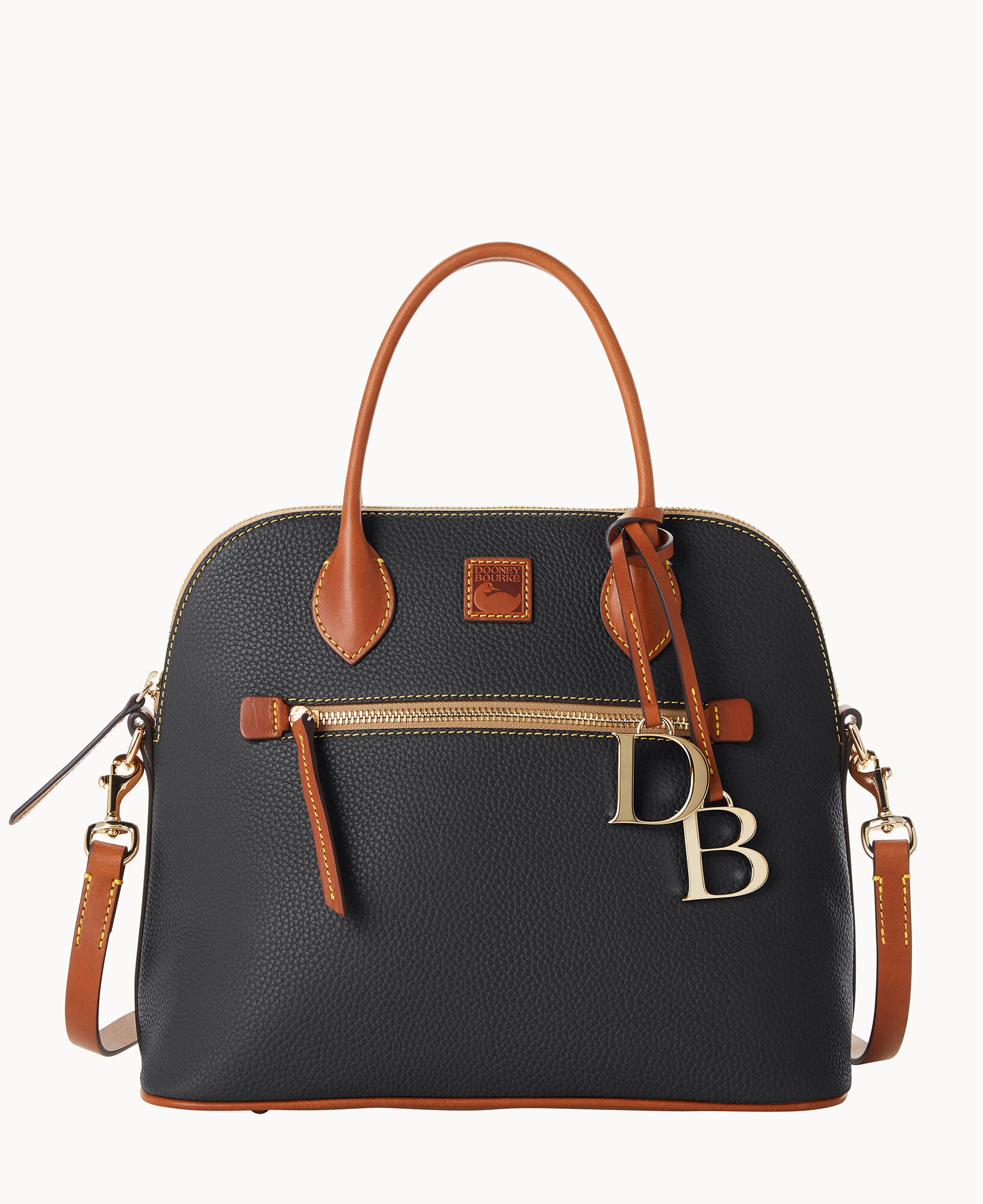 Pebble Grain Large Domed Satchel - Image 5