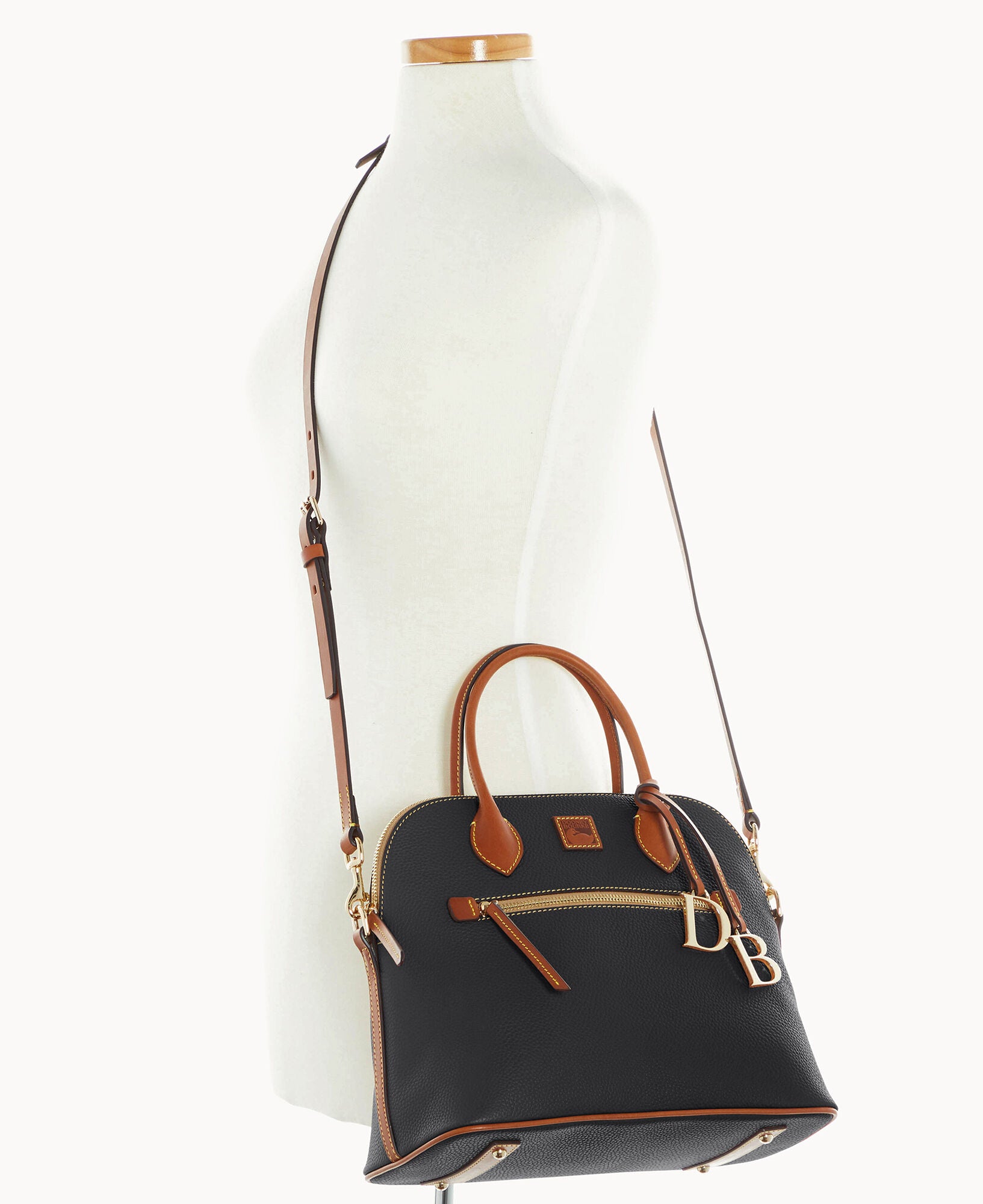 Pebble Grain Large Domed Satchel - Image 8