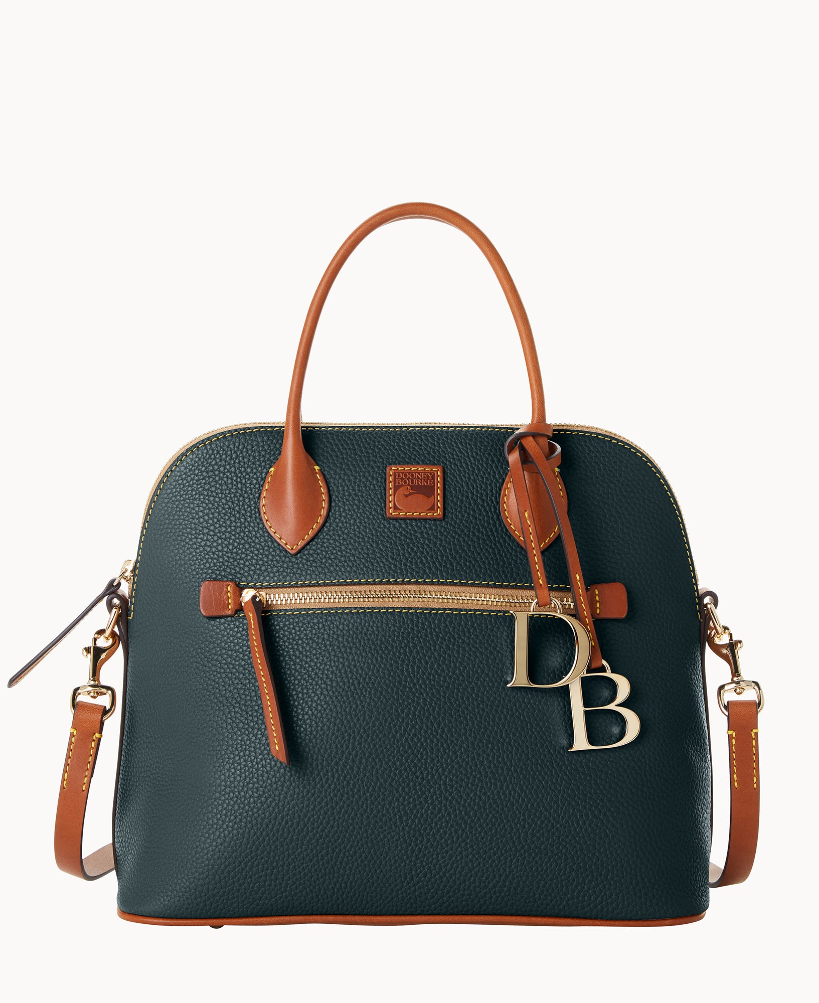 Pebble Grain Large Domed Satchel - Image 25