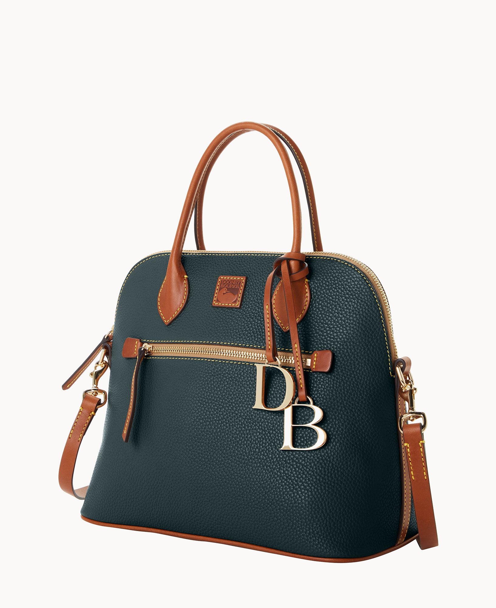 Pebble Grain Large Domed Satchel - Image 26