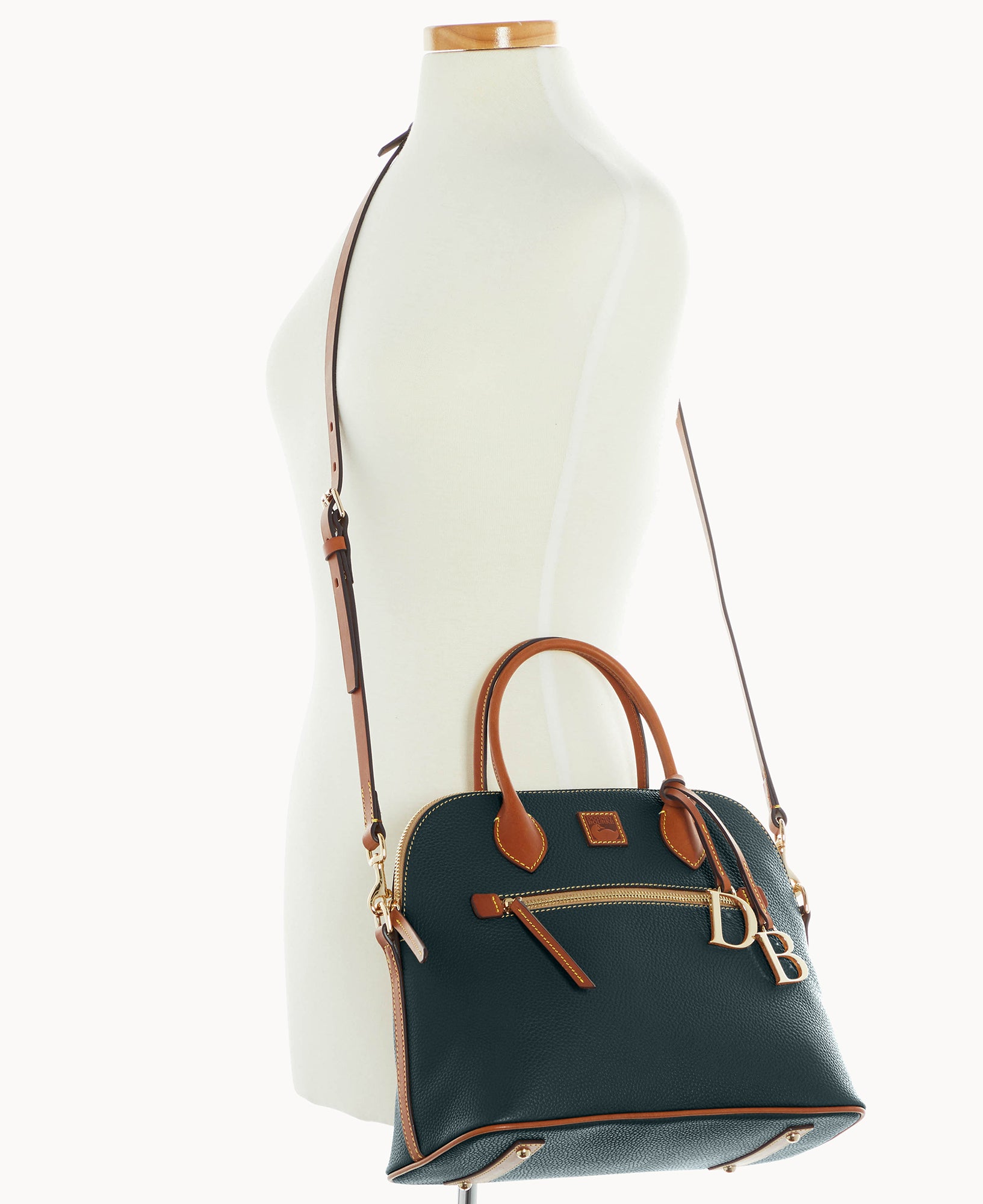 Pebble Grain Large Domed Satchel - Image 28