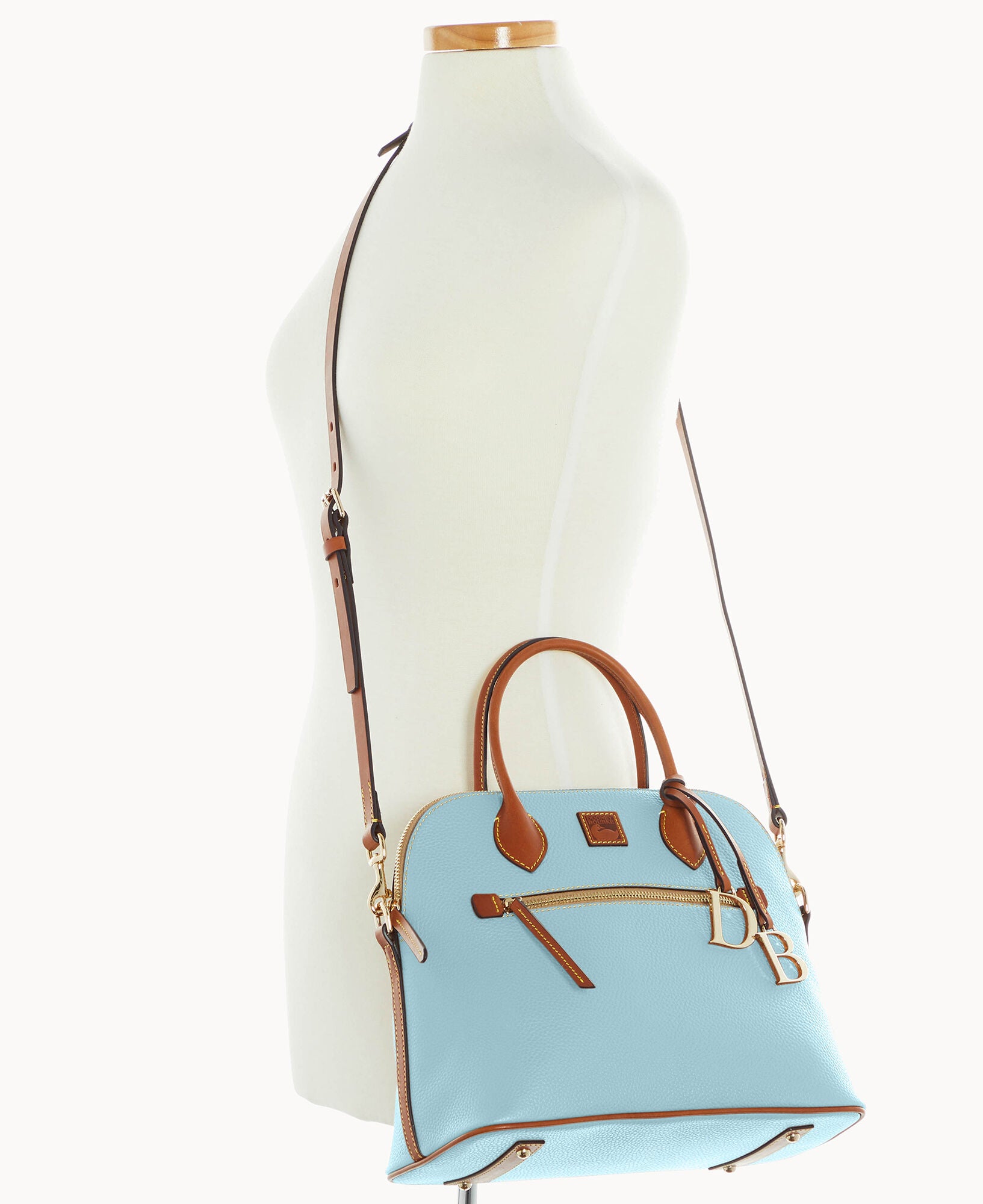 Pebble Grain Large Domed Satchel - Image 20