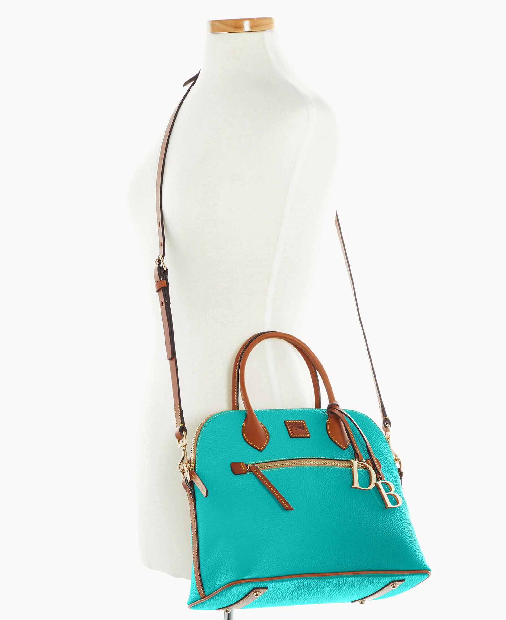 Pebble Grain Large Domed Satchel - Image 12