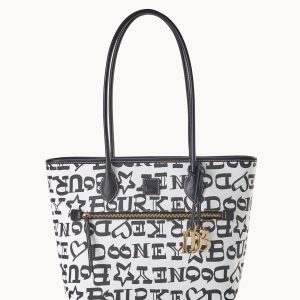 Doodle II Coated Cotton Tote