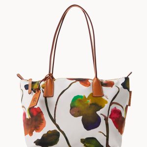 Roberta Pieri Flower Classic Sm Robertina Tote w Long Handle