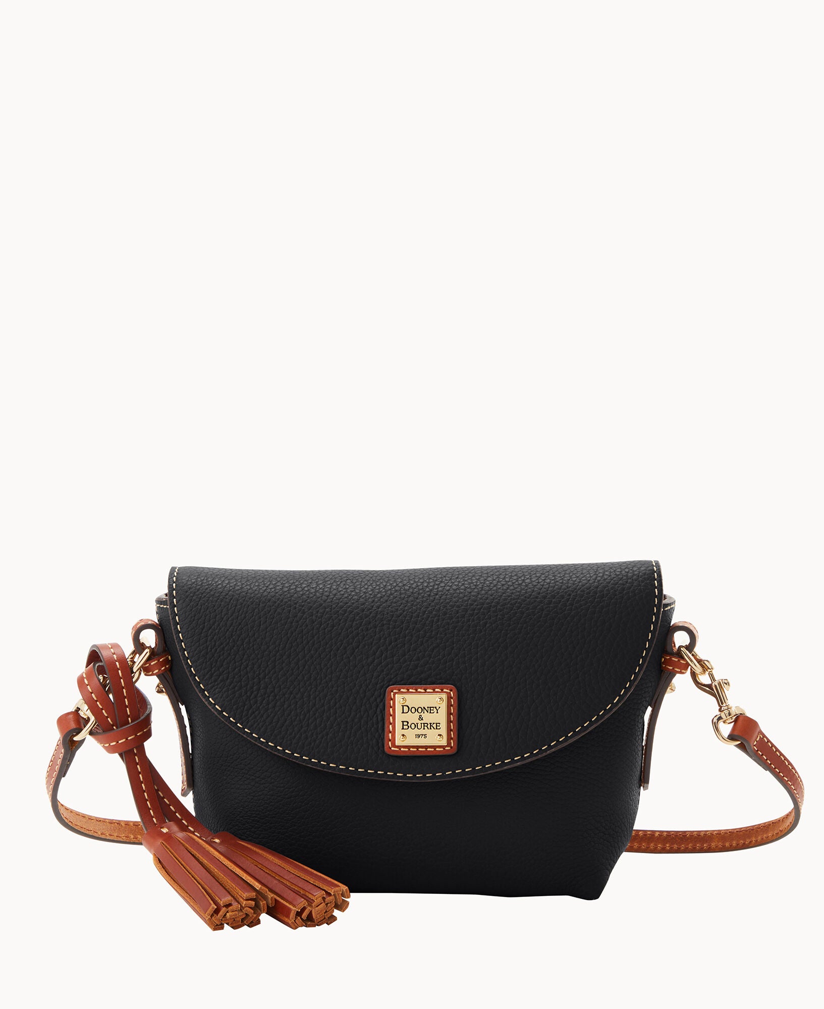 Pebble Grain Crossbody Saddle Bag - Image 13