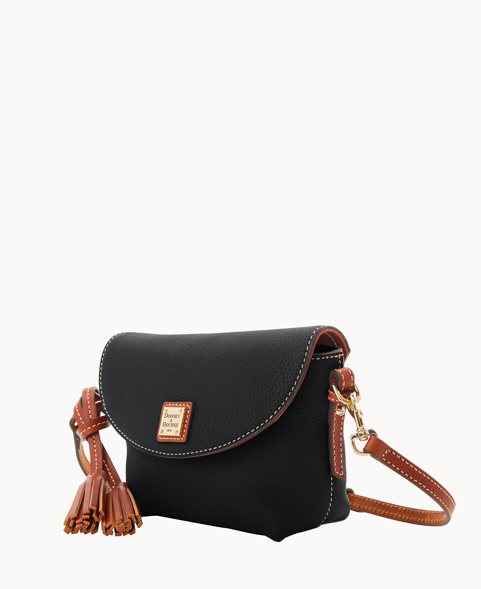 Pebble Grain Crossbody Saddle Bag - Image 14