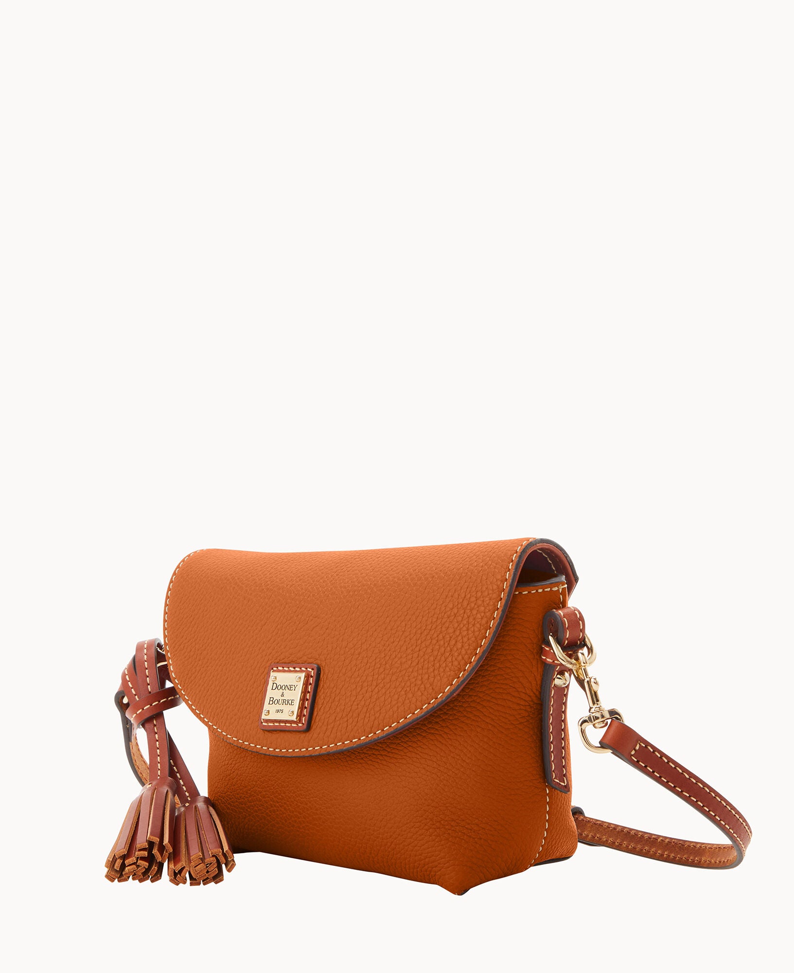 Pebble Grain Crossbody Saddle Bag - Image 10