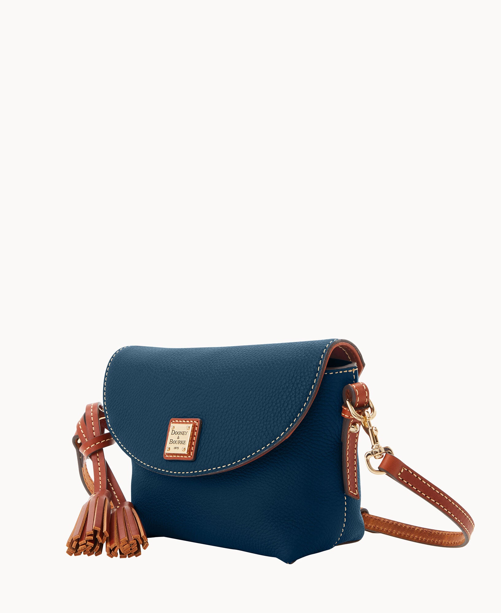 Pebble Grain Crossbody Saddle Bag - Image 22