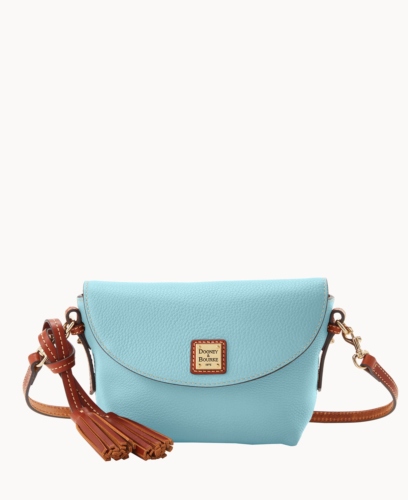Pebble Grain Crossbody Saddle Bag - Image 29