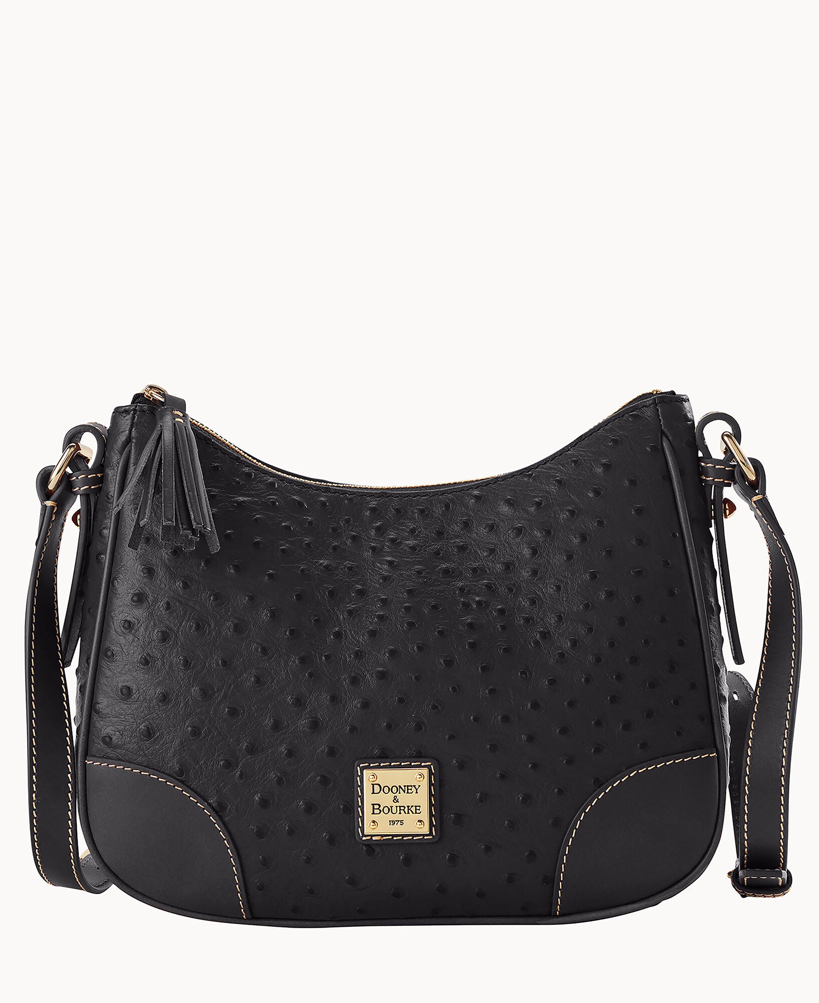 Ostrich Crossbody Hobo - Image 21