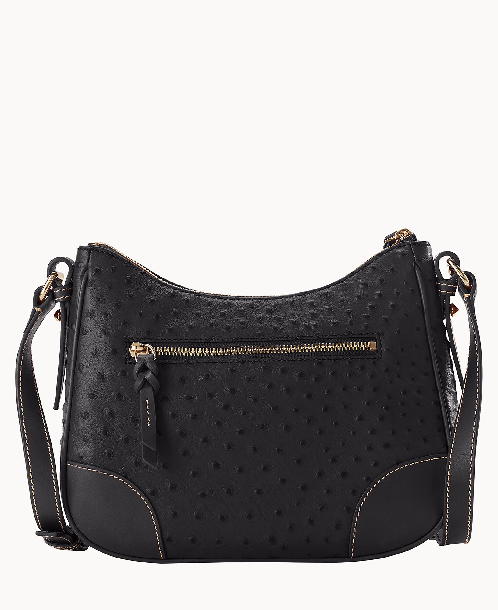 Ostrich Crossbody Hobo - Image 24