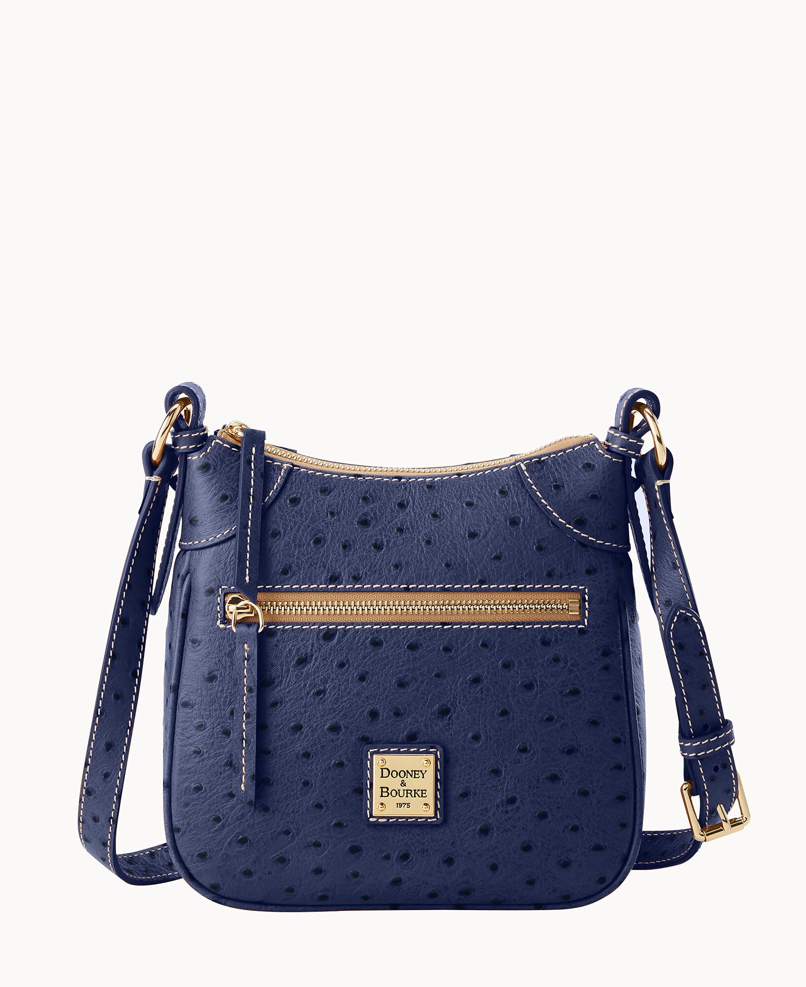 Ostrich Front Zip Crossbody - Image 29