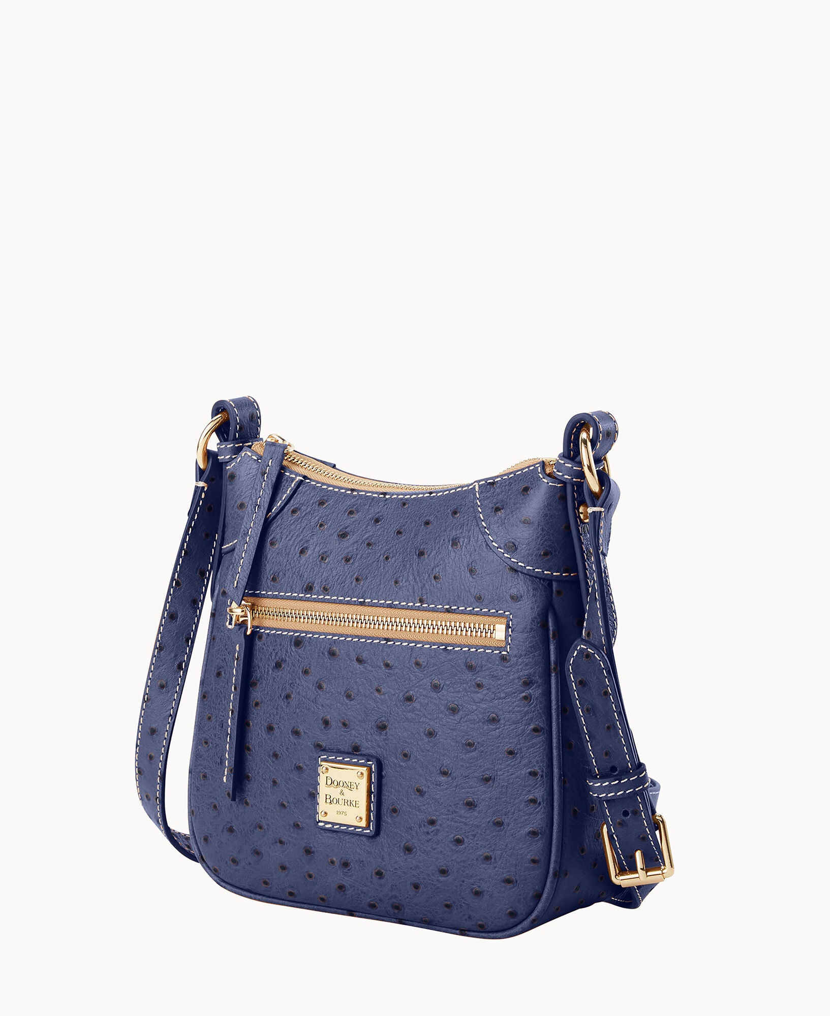 Ostrich Front Zip Crossbody - Image 30