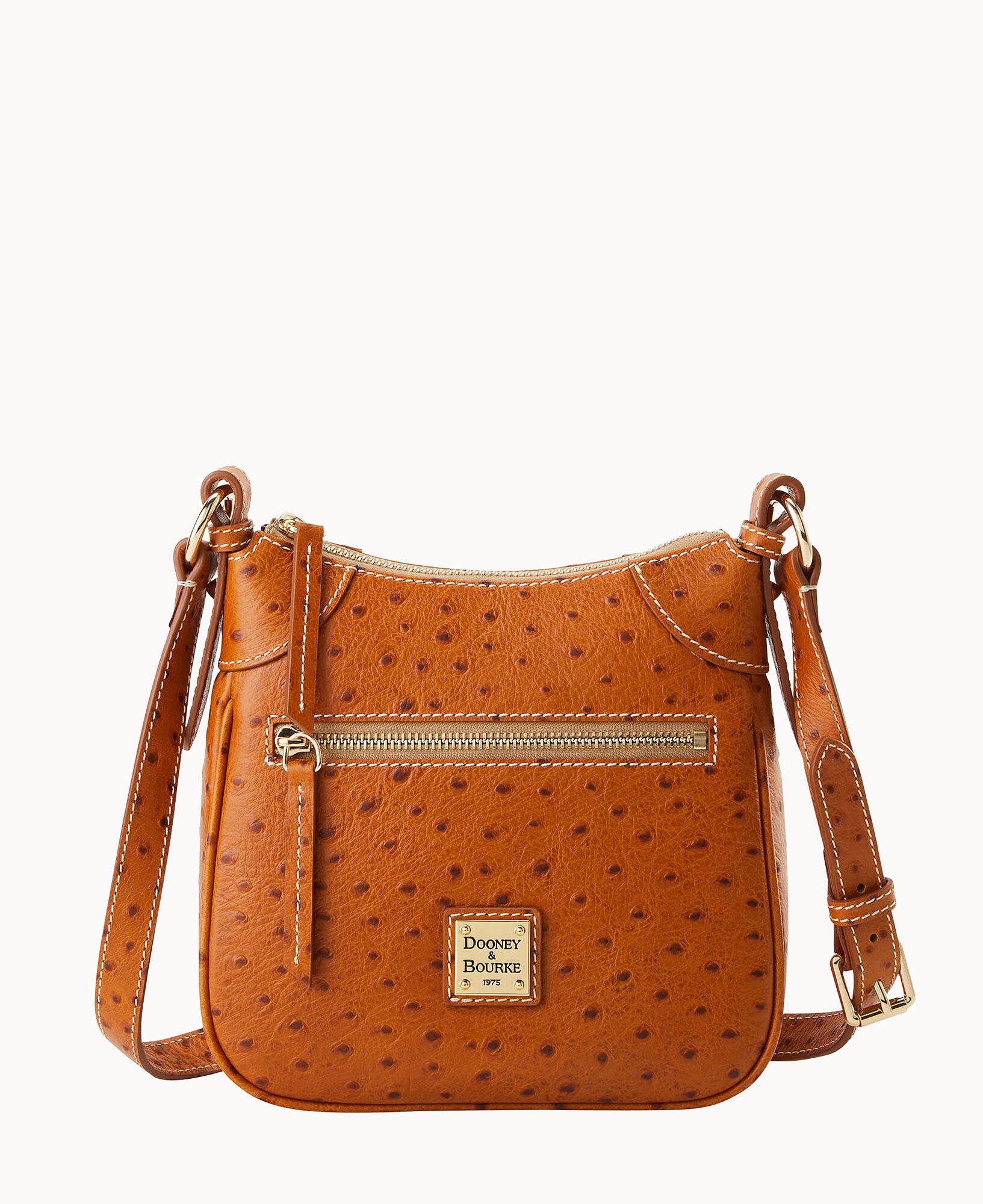 Ostrich Front Zip Crossbody - Image 25