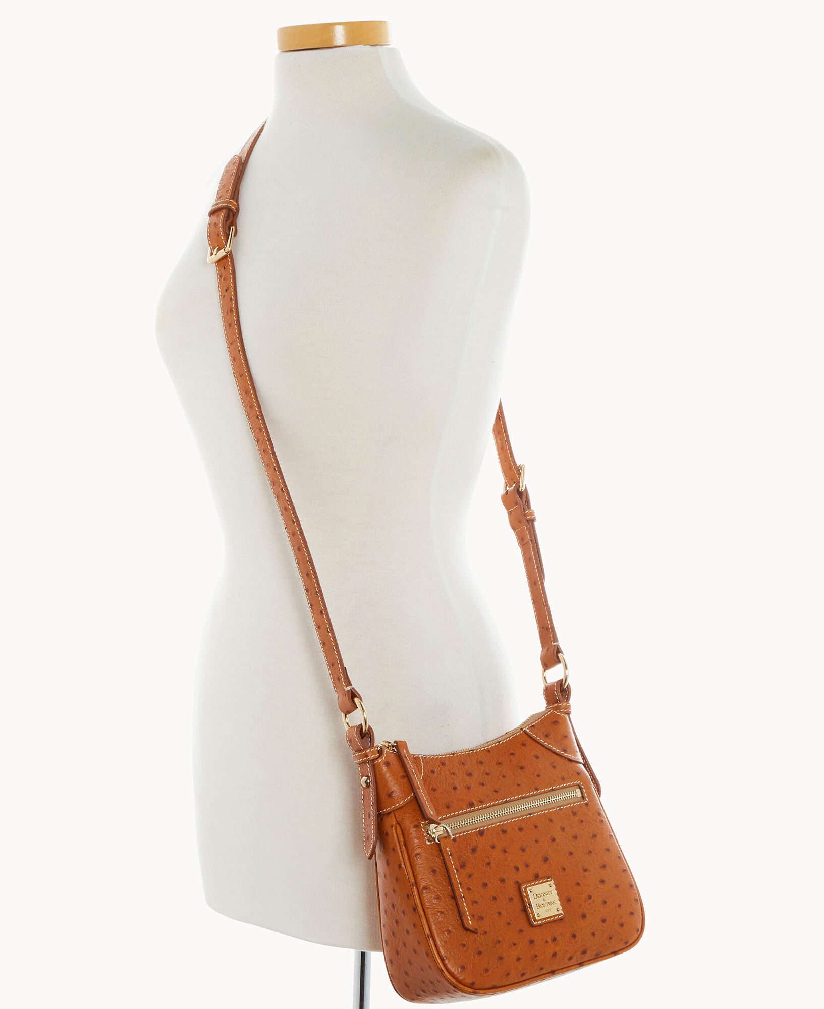 Ostrich Front Zip Crossbody - Image 28