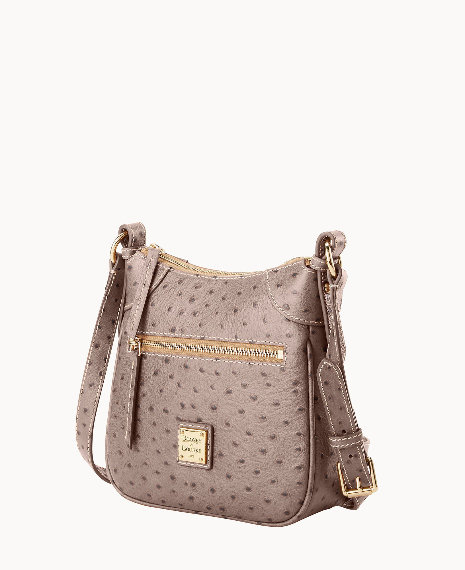 Ostrich Front Zip Crossbody - Image 18
