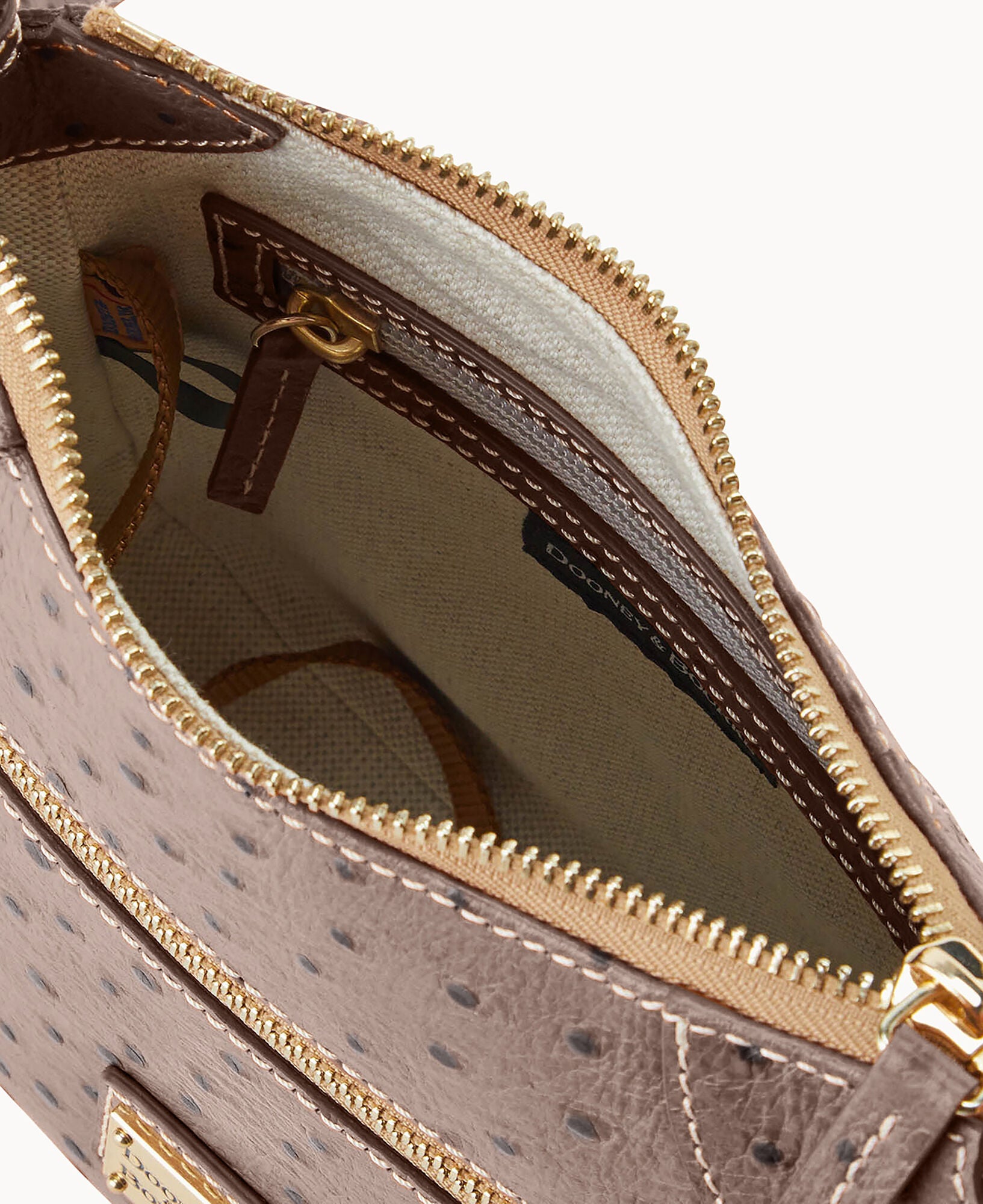 Ostrich Front Zip Crossbody - Image 19