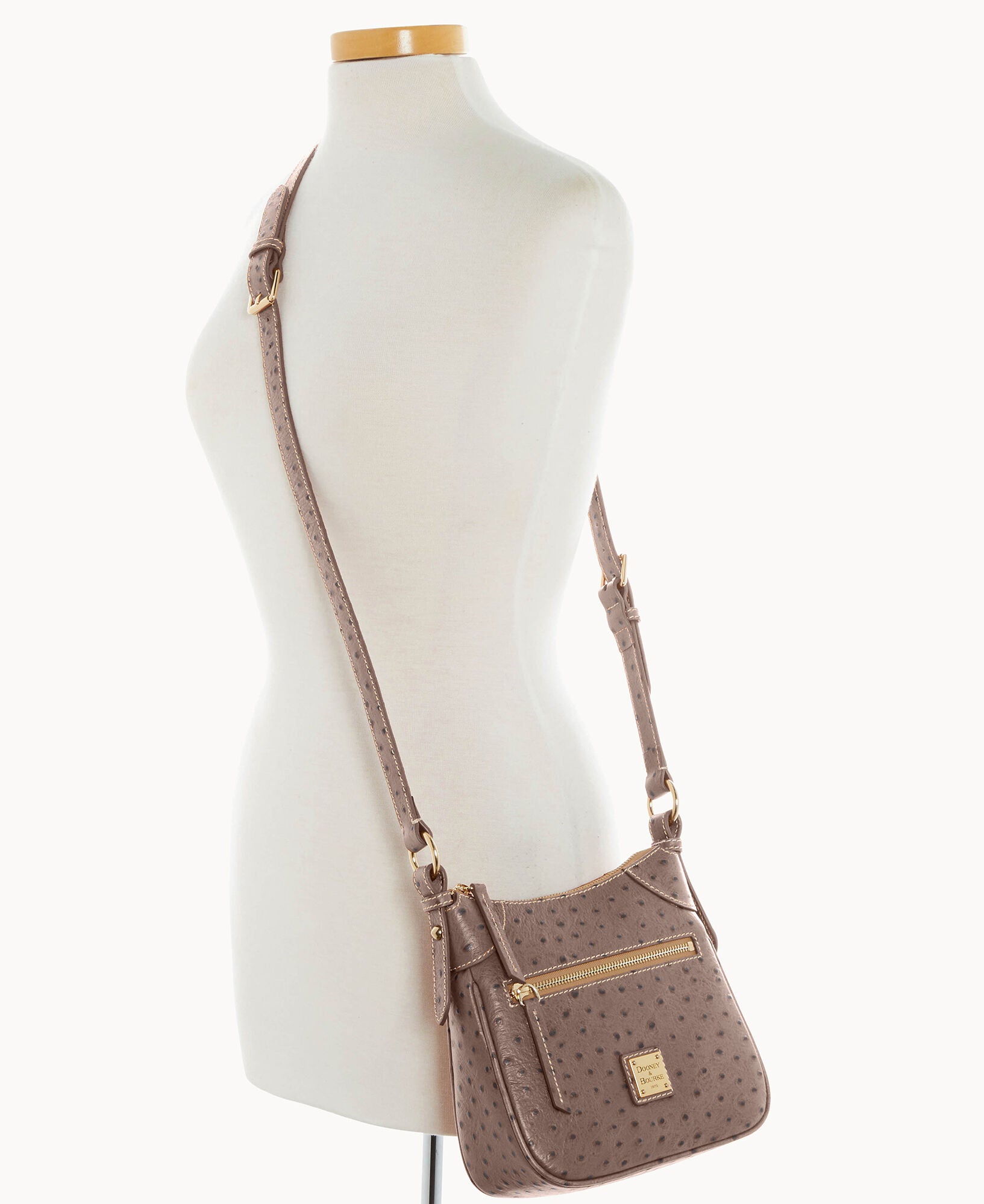 Ostrich Front Zip Crossbody - Image 20