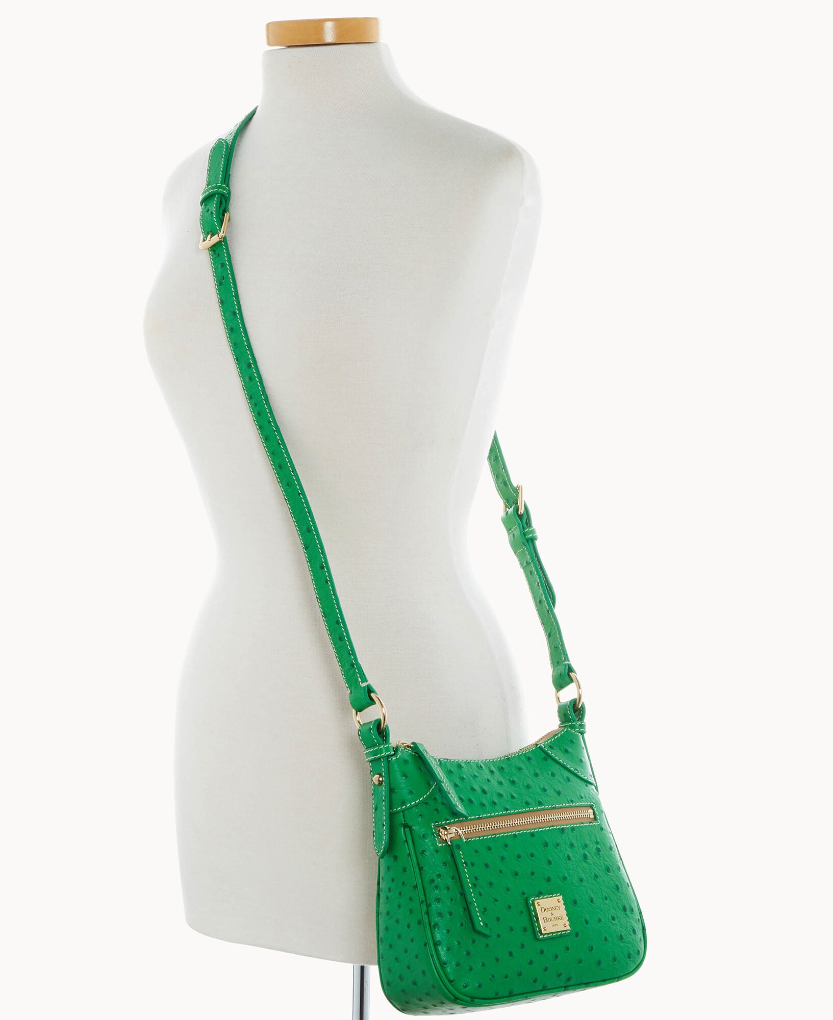 Ostrich Front Zip Crossbody - Image 24