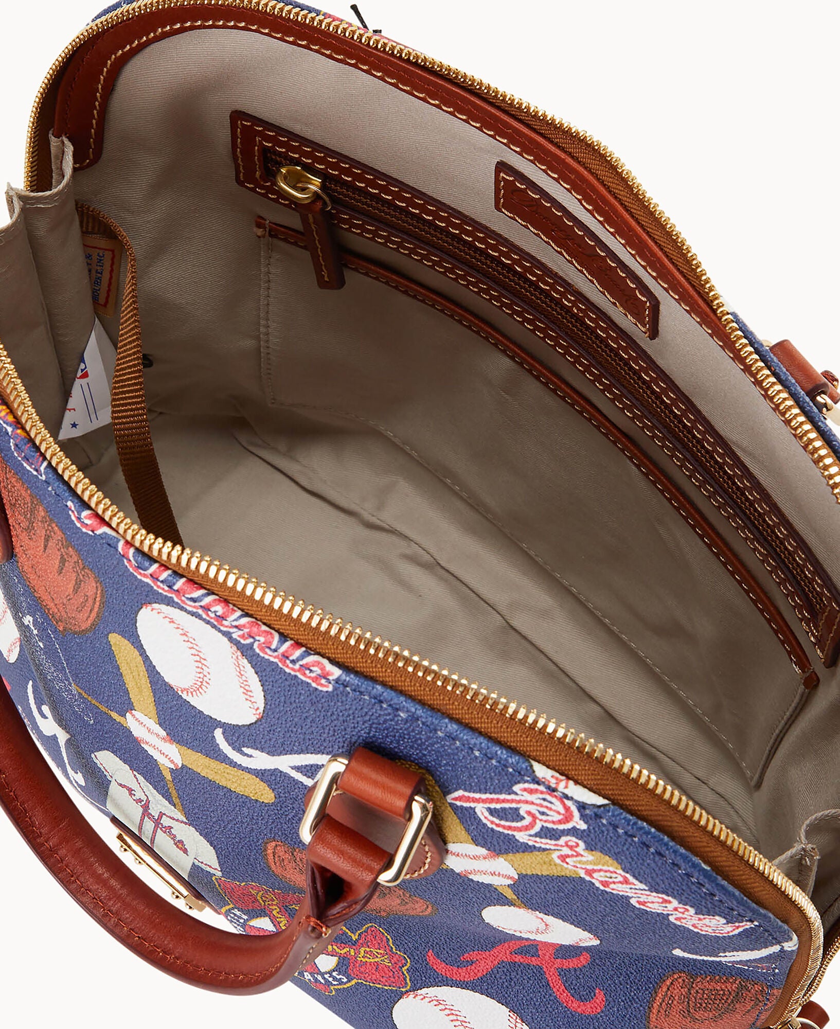 MLB Braves Zip Zip Satchel - Image 3