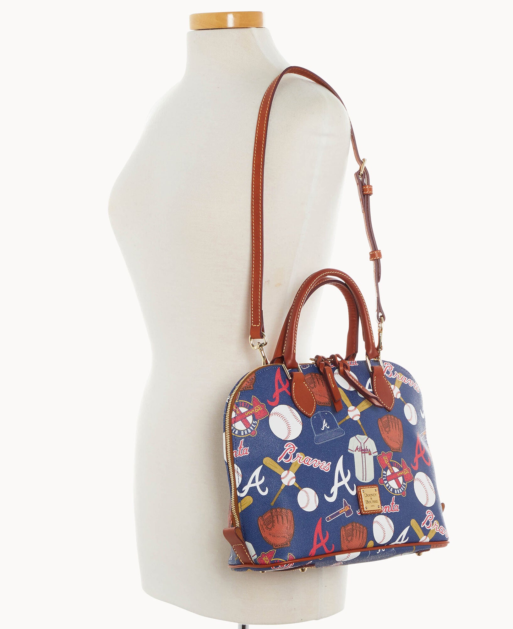 MLB Braves Zip Zip Satchel - Image 4