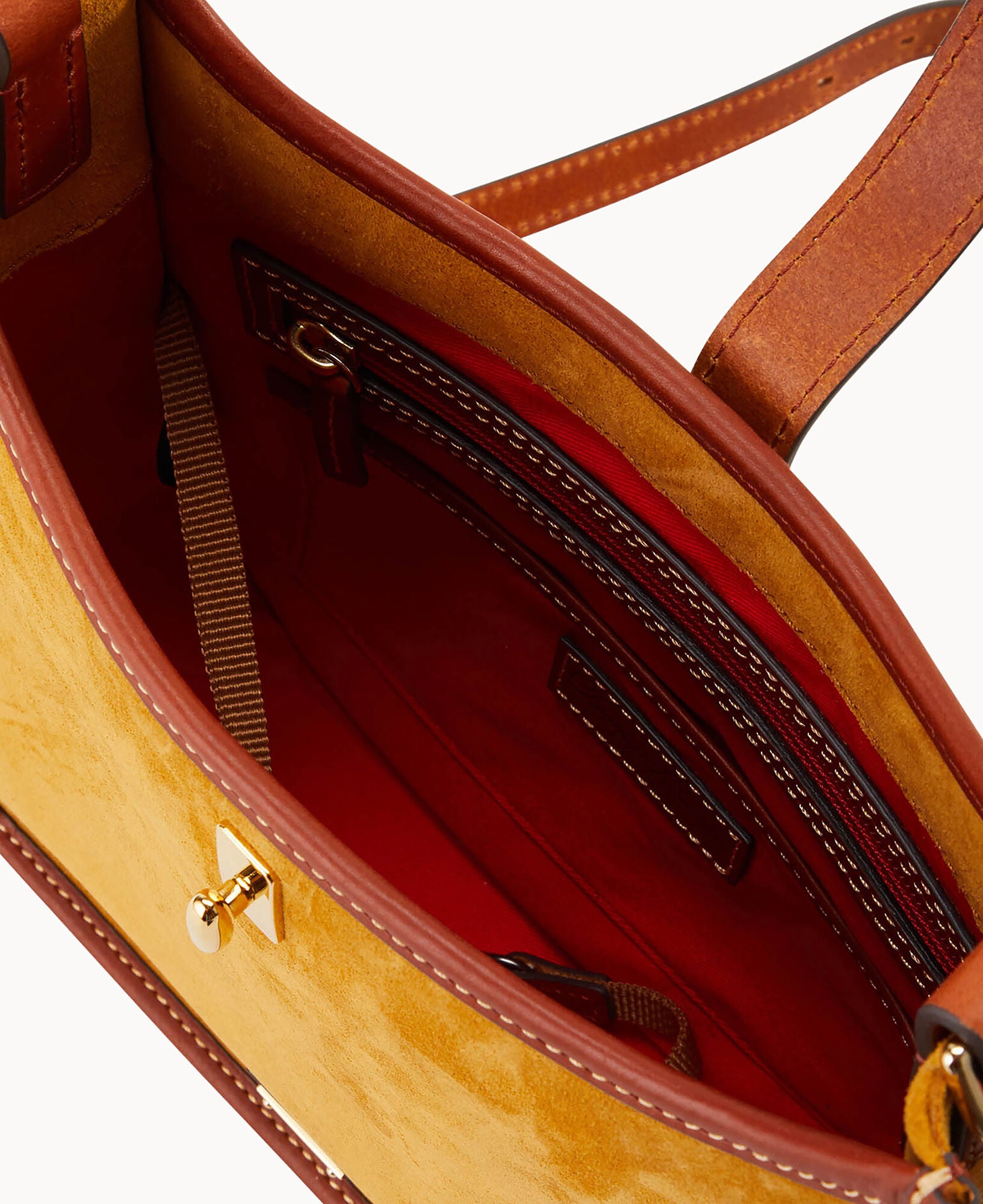 Suede Messenger Crossbody - Image 8