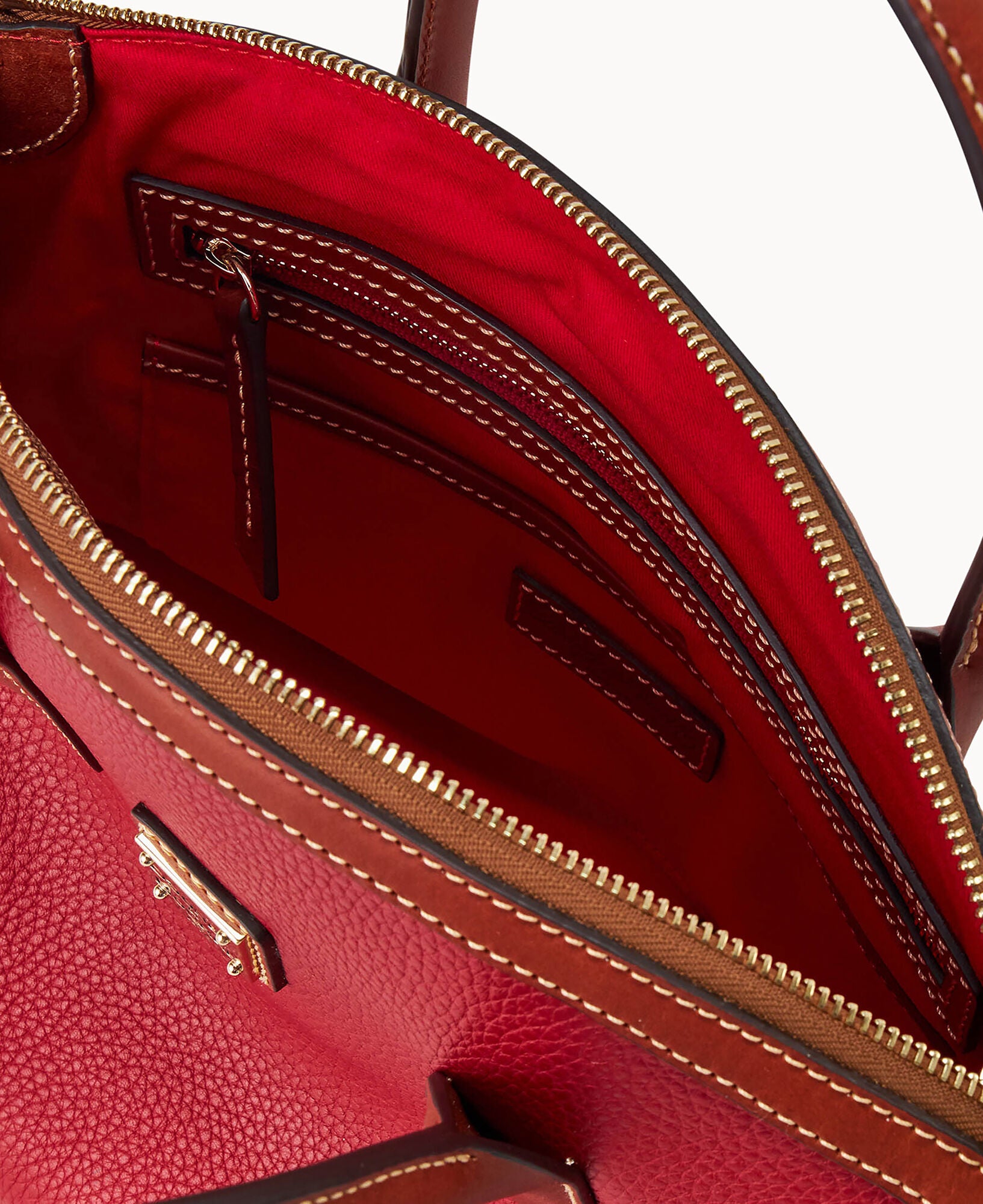 Pebble Grain Domed Satchel - Image 15