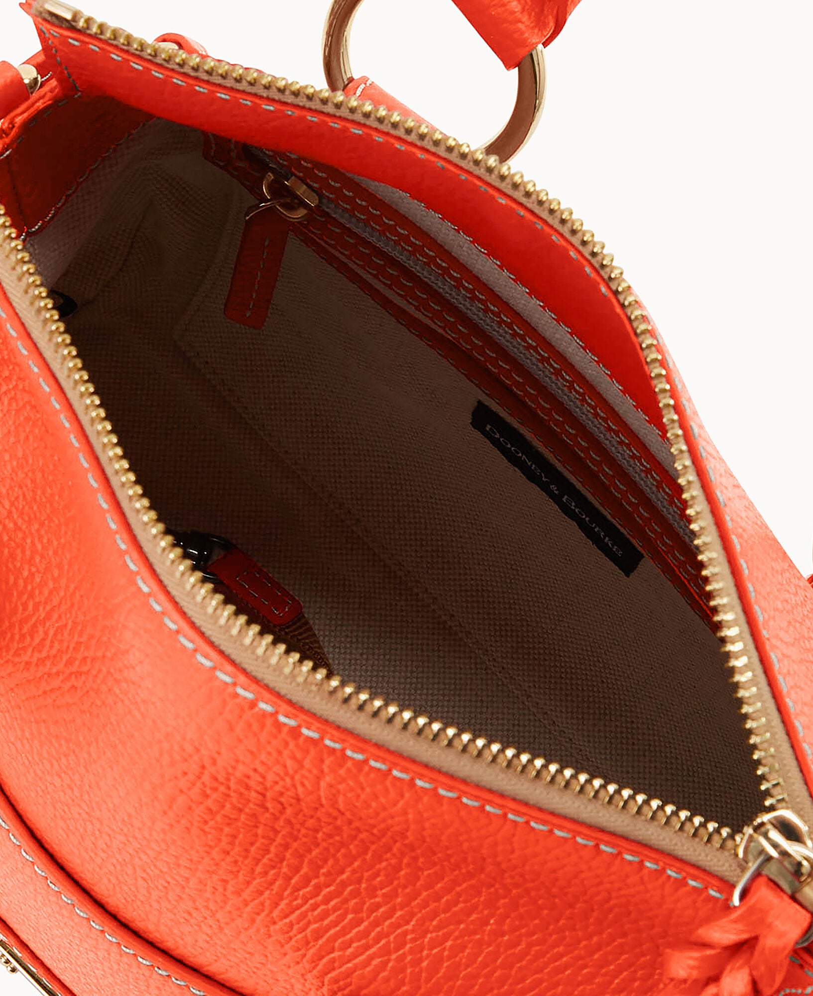 Lucca Leather Satchel With Pocket - Image 3