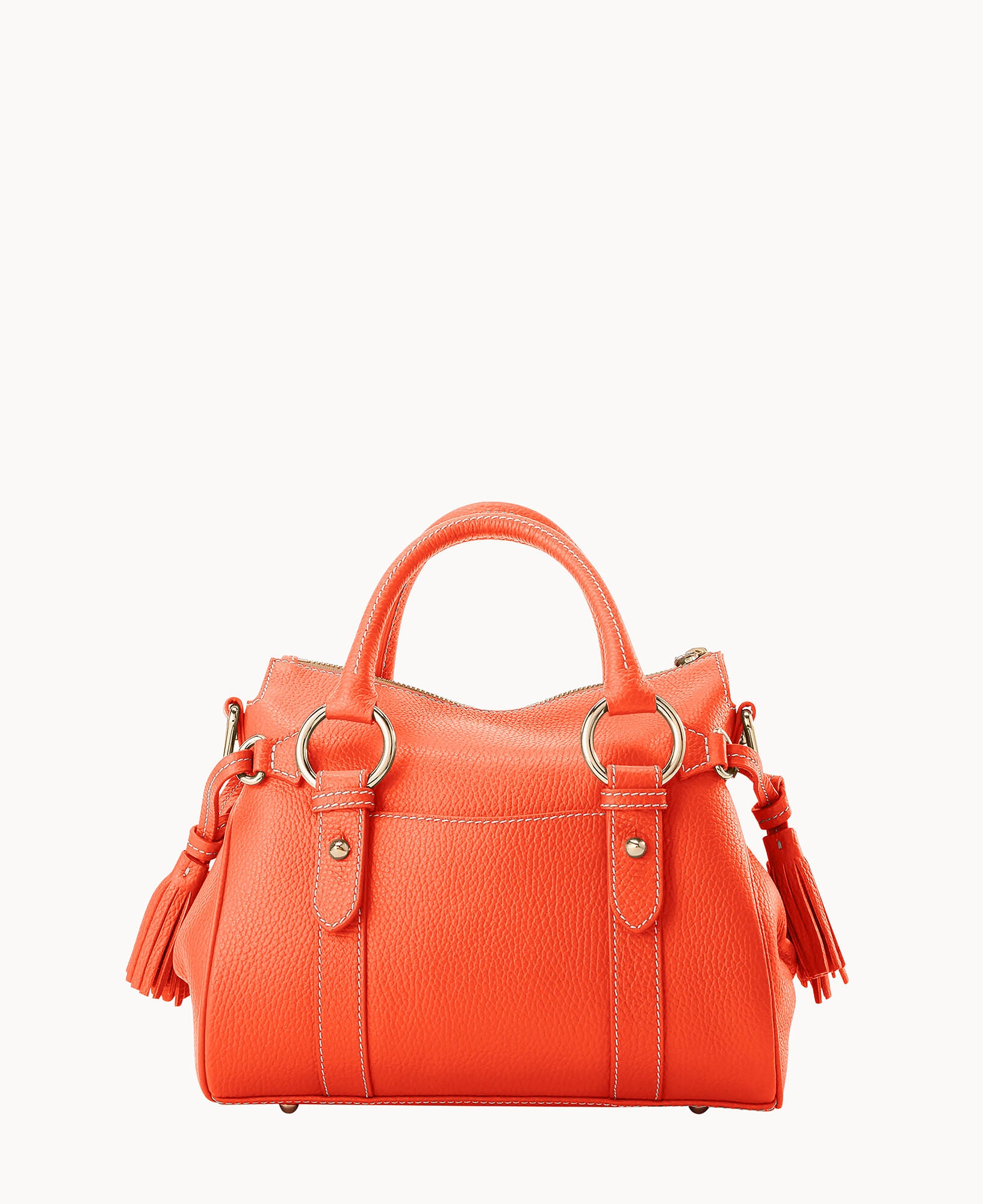 Lucca Leather Satchel With Pocket - Image 4